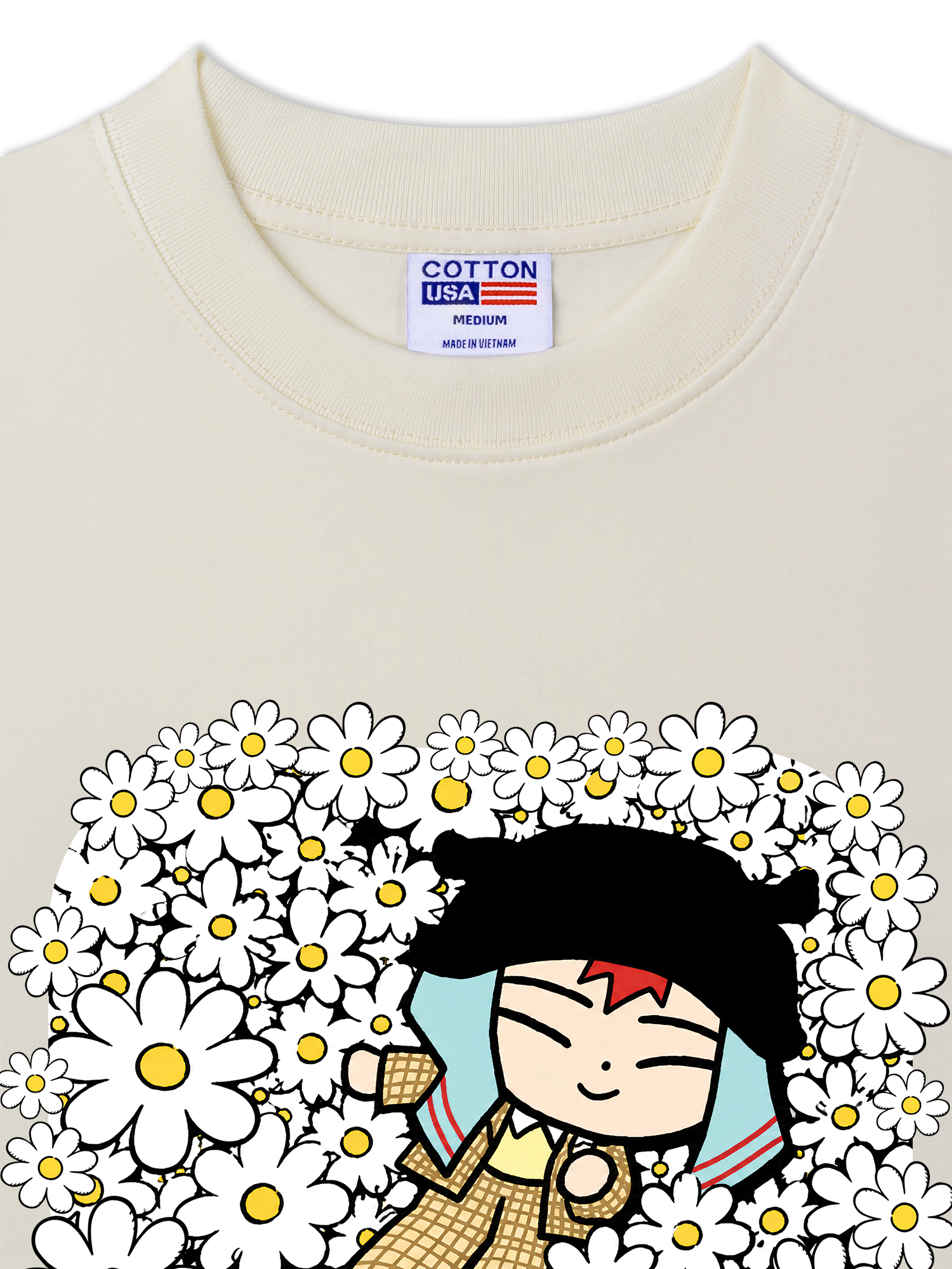 Áo Thun Relaxed Fit GD Daisy Flower
