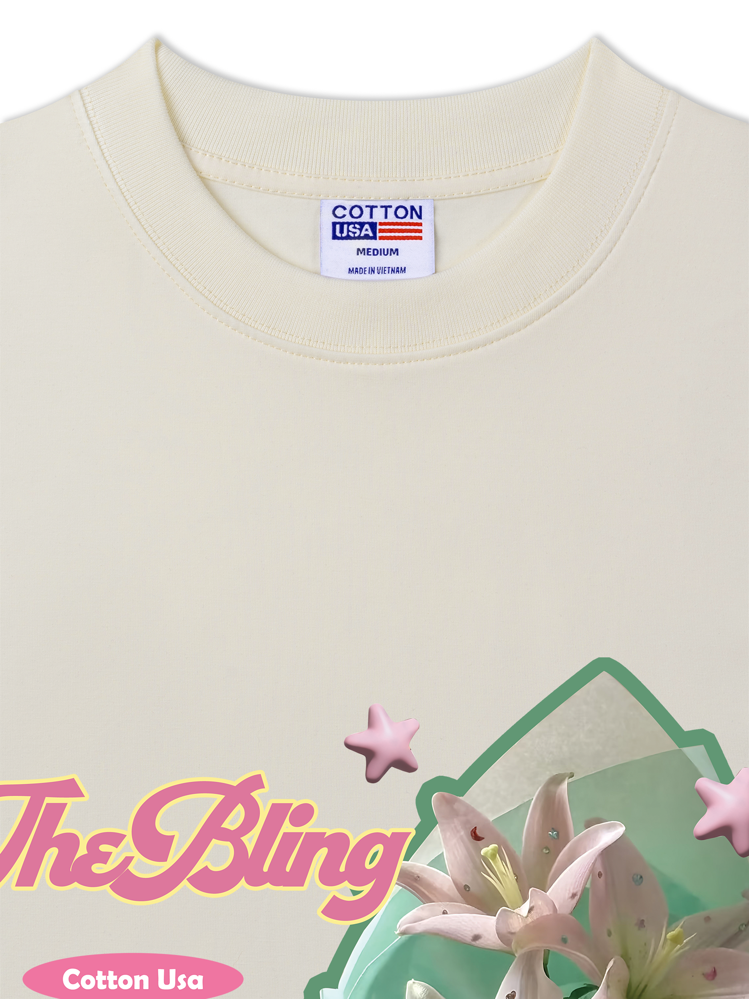 Áo Thun Relaxed Fit Bling The Bling Pink Lily