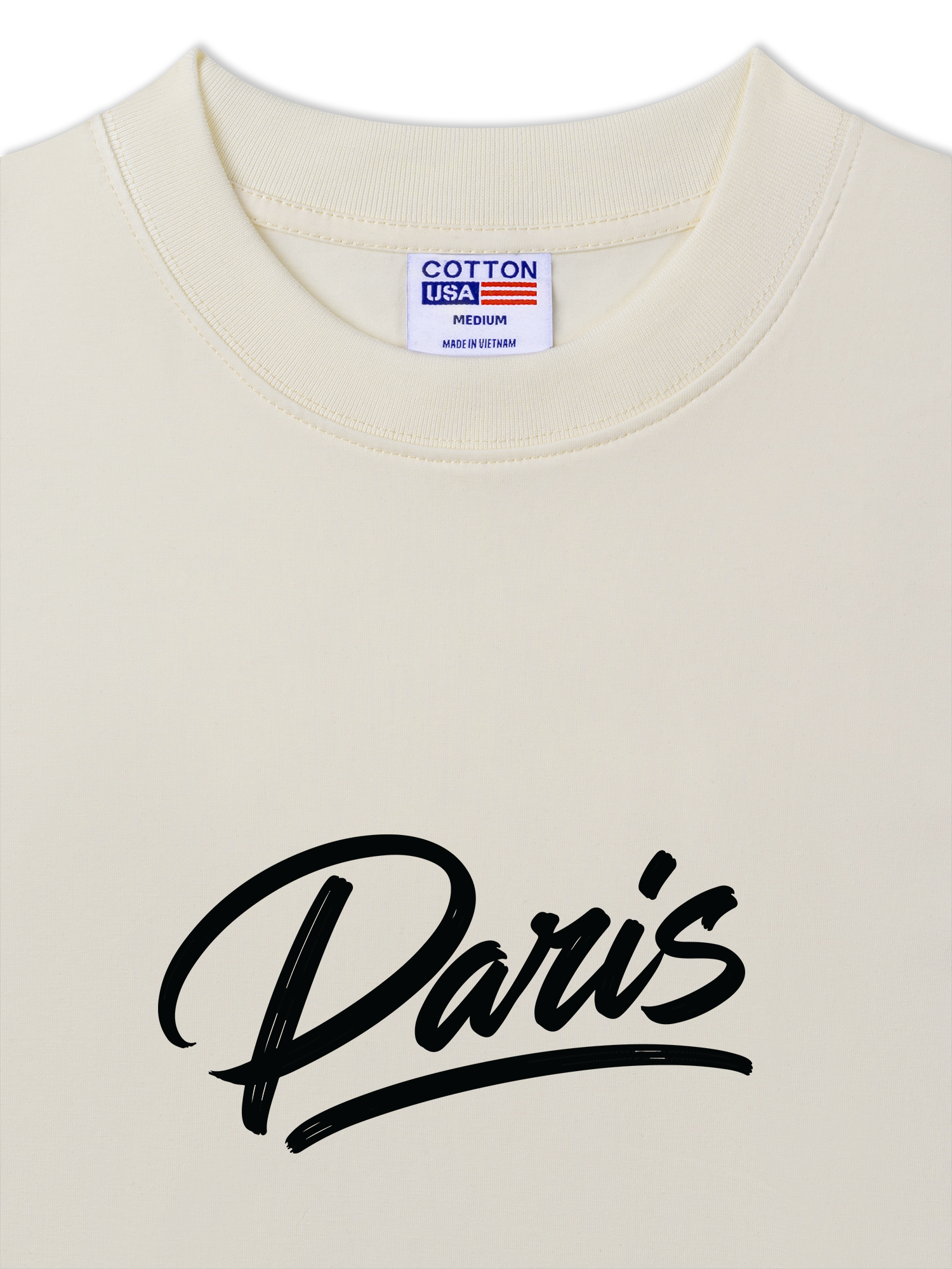 Áo Thun Relaxed Fit Paris Basic Logo