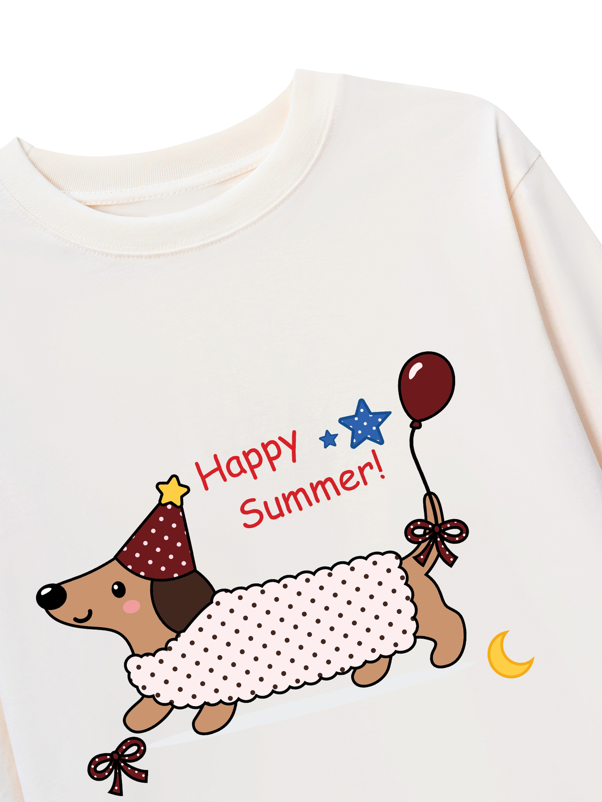 Áo Thun Dài Tay Dotty Mood Happy Summer Dog