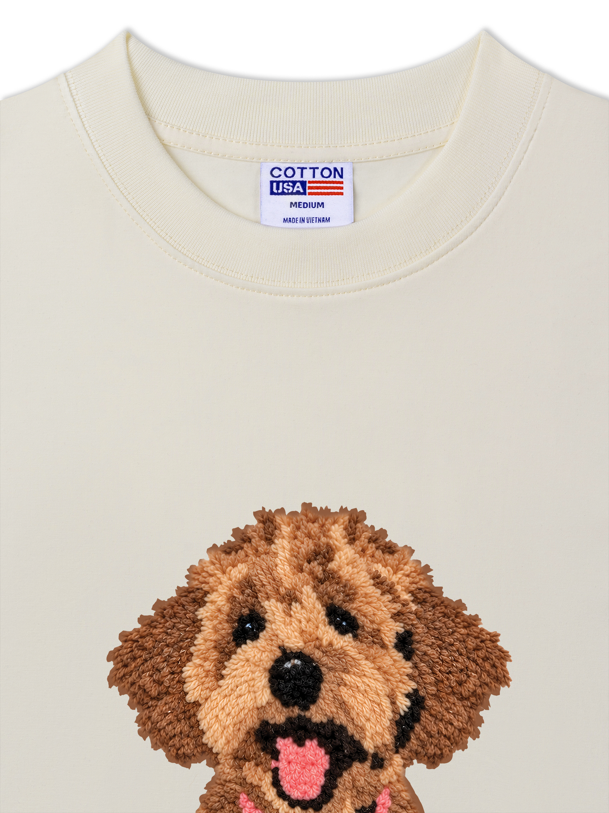 Áo Thun Relaxed Fit Cute Brown Puppy