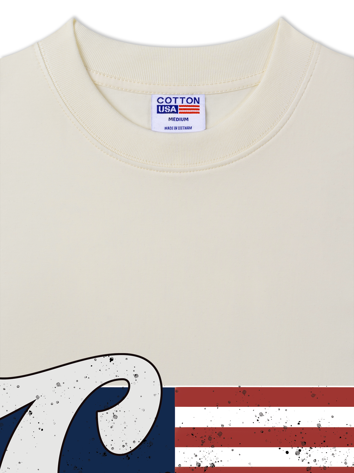 Áo Thun Relaxed Fit USA Vintage Flag