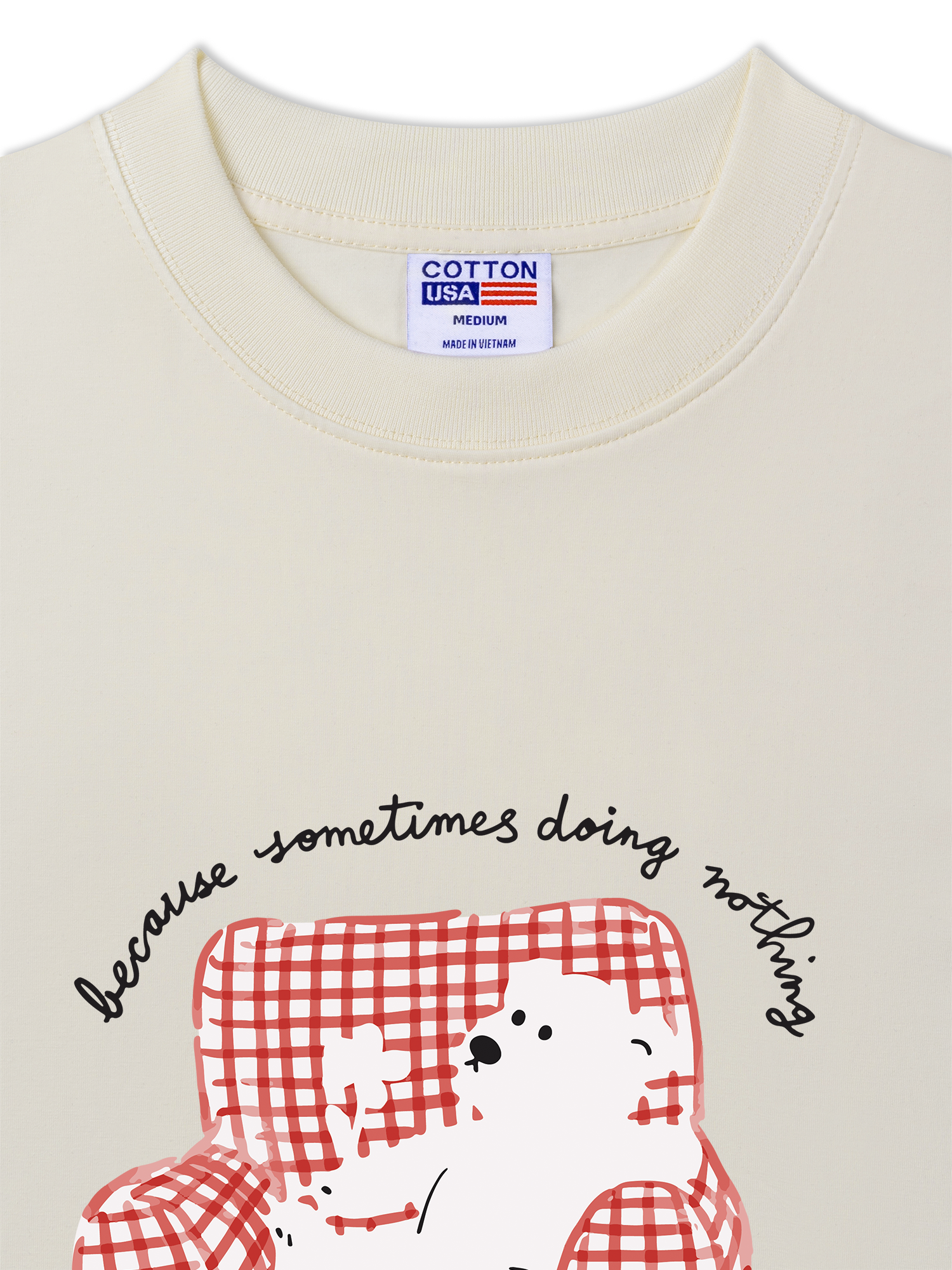 Áo Thun Relaxed Fit Chill Bear At Home