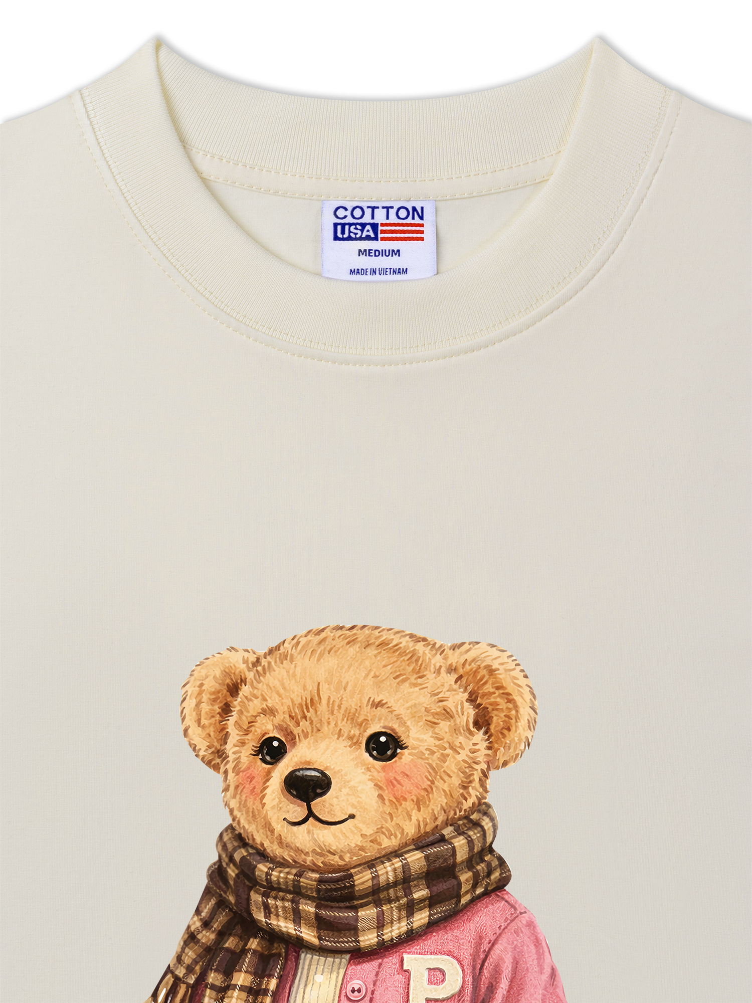 Áo Thun Relaxed Fit Pink Girl Bear