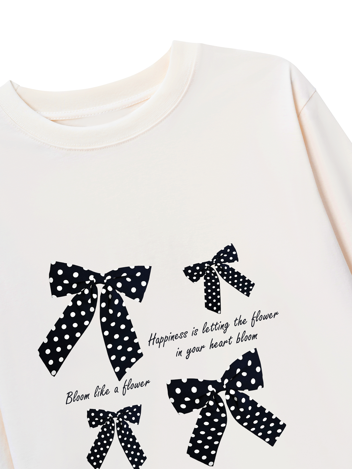Áo Thun Dài Tay Dotty Mood Lovely Bloom Ribbon