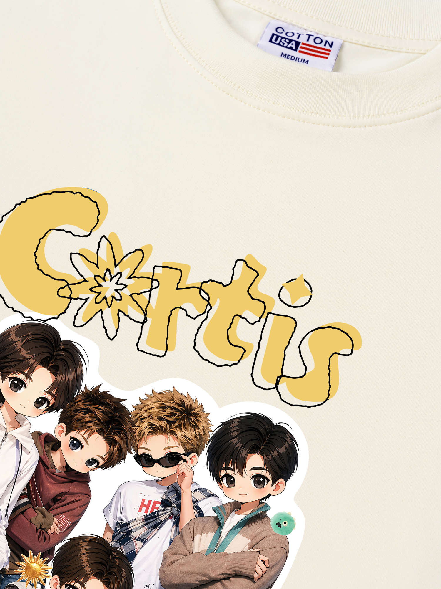 Áo Thun Relaxed Fit Idols Cortis Main Characters