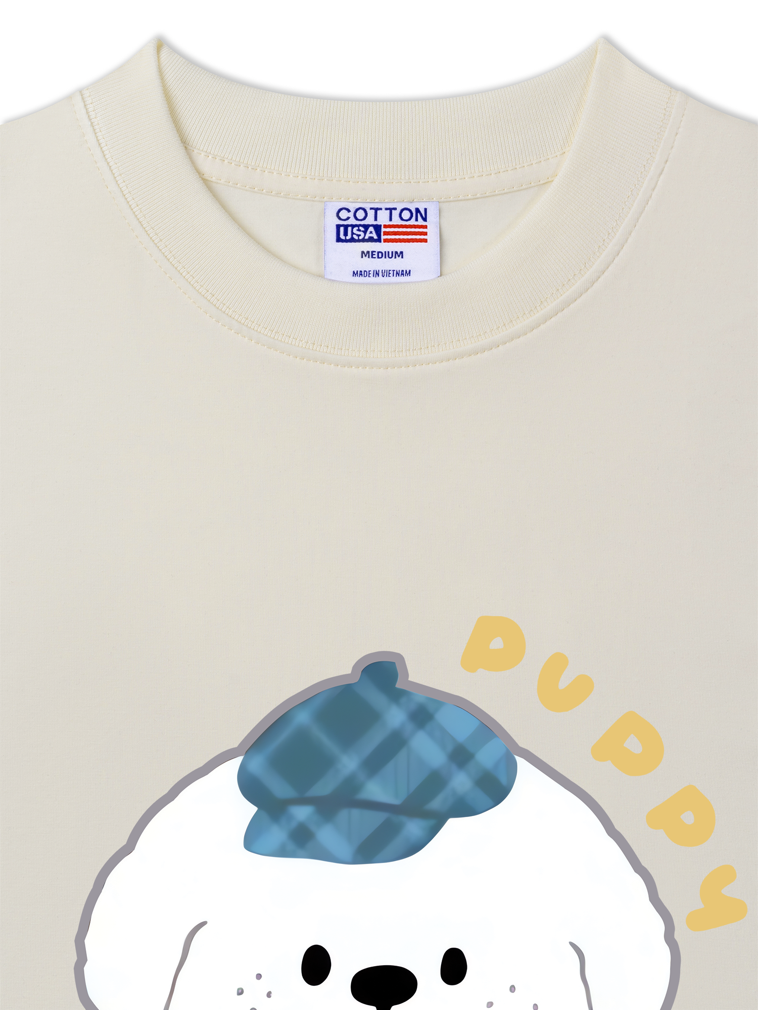 Áo Thun Relaxed Fit Soft Paw Blue Puppy