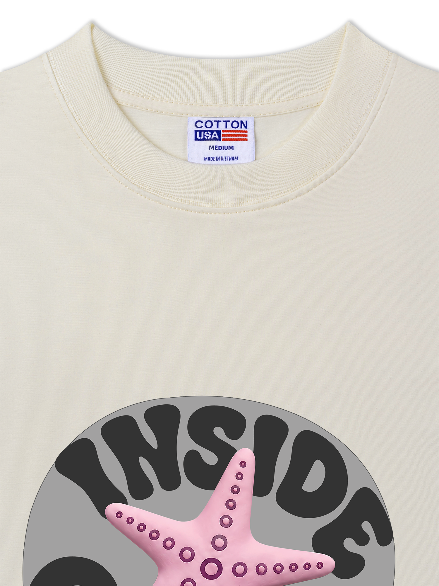 Áo Thun Relaxed Fit Inside Ocean Pink StarFish