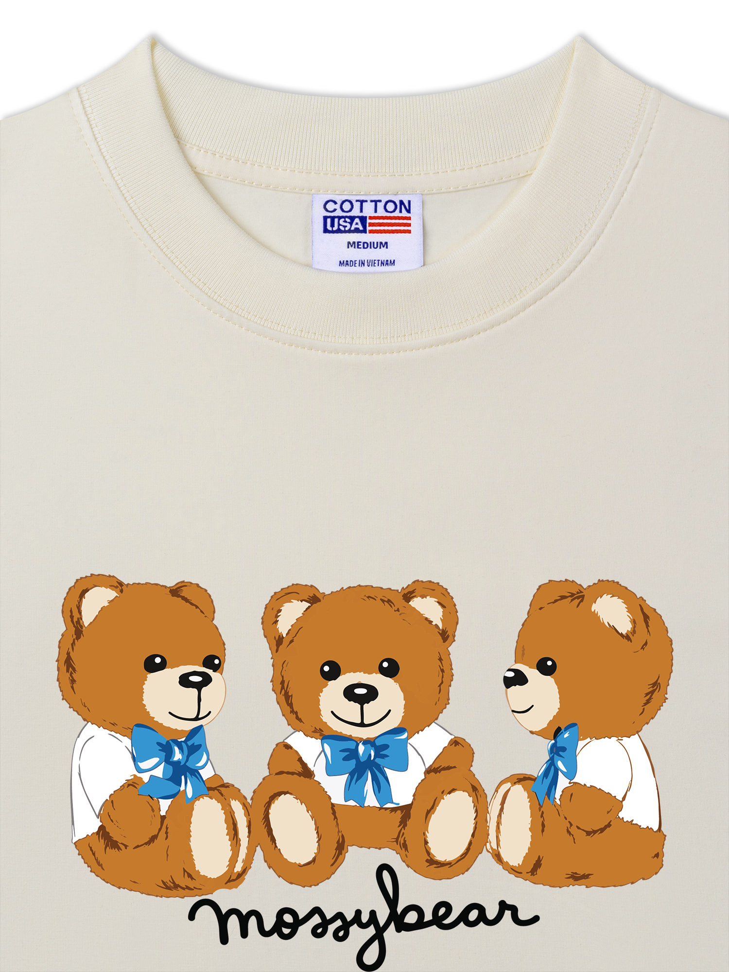 Áo Thun Relaxed Fit Mossy Bear Three Bear