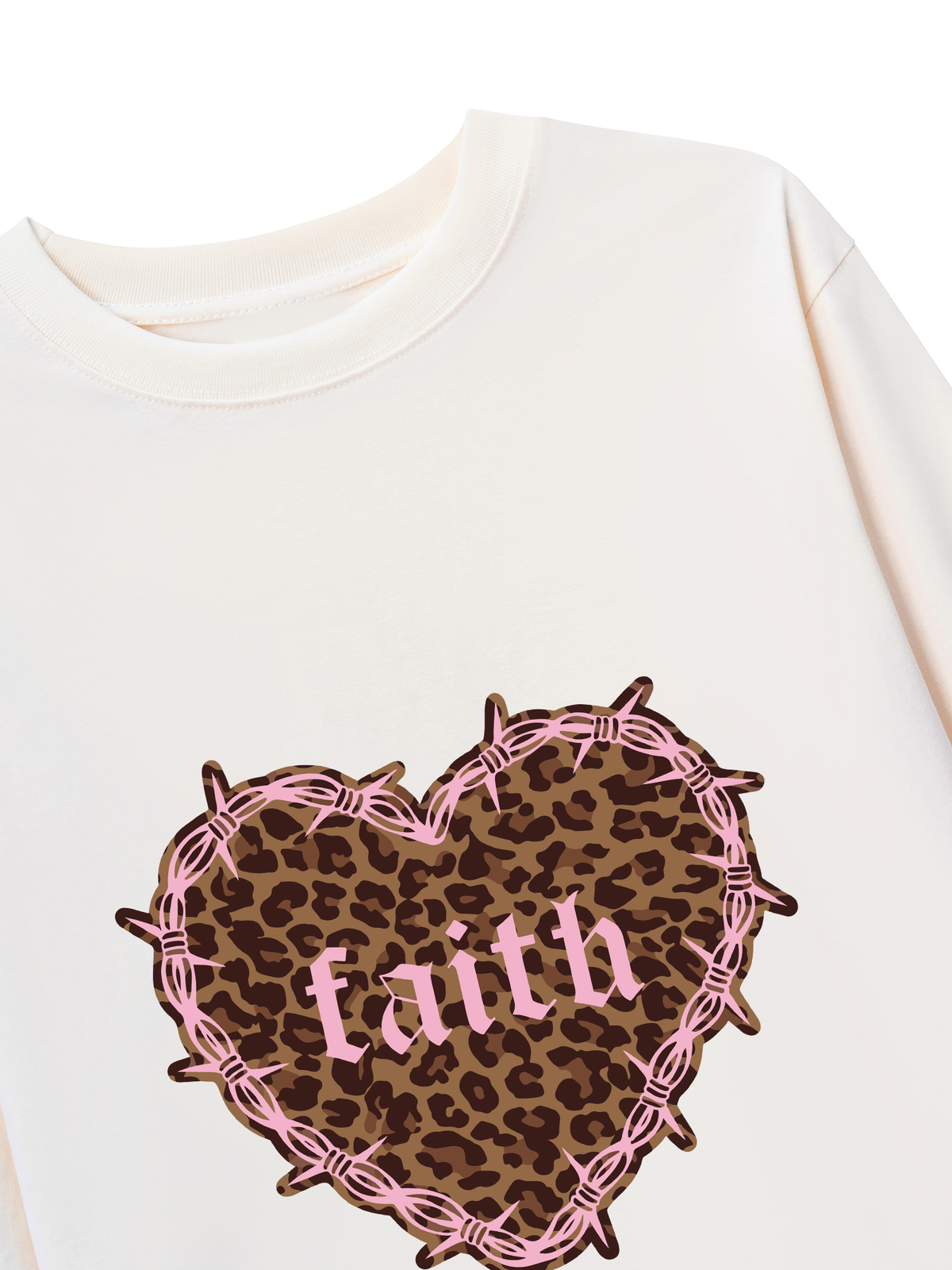 Áo Thun Dài Tay Urban Leopard Faith Heart