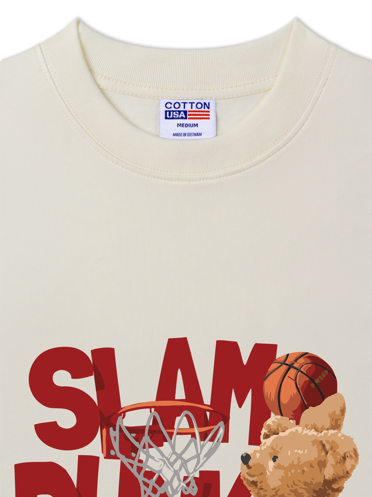 Áo Thun Relaxed Fit  Basketball Slam Dunk