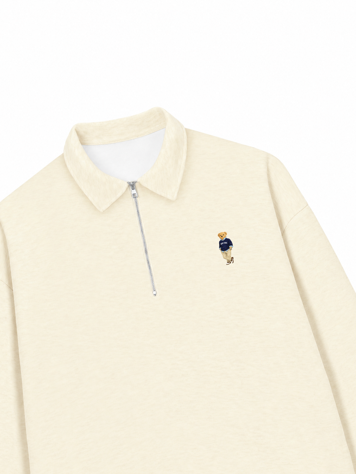 Áo Sweater Polo Nỉ Hai Da  Classic Bear