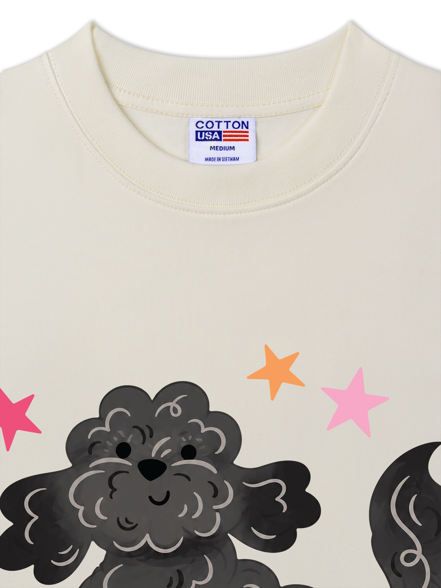 Áo Thun Relaxed Fit Soft Paw Poodle And Bling Ball