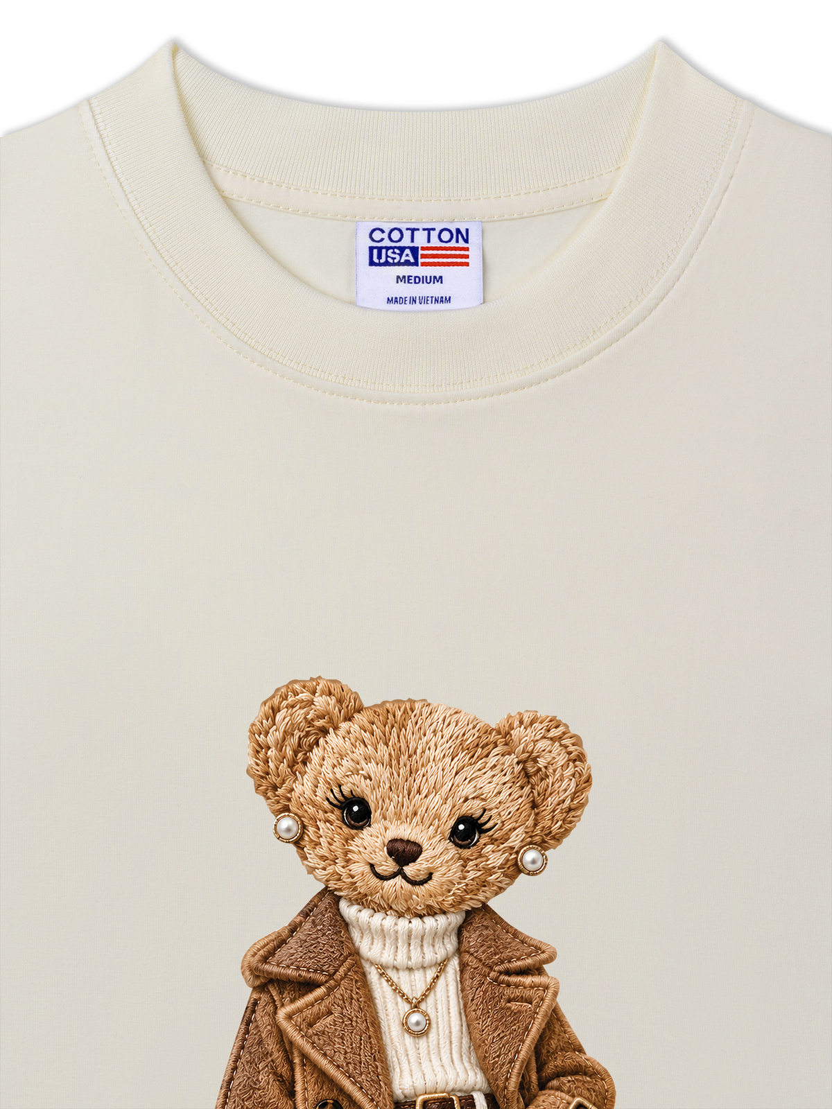 Áo Thun Relaxed Fit Bear With Trend Coat