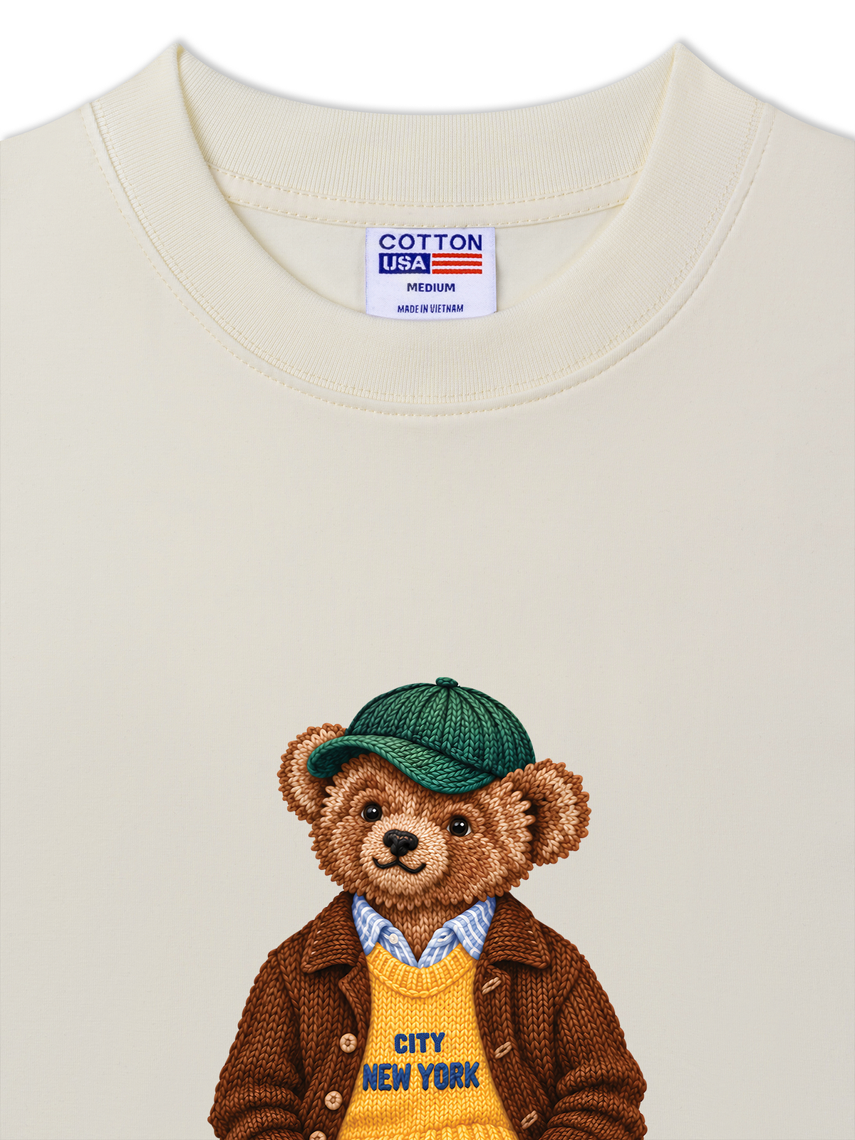 Áo Thun Relaxed Fit Bear Autumn Outfit