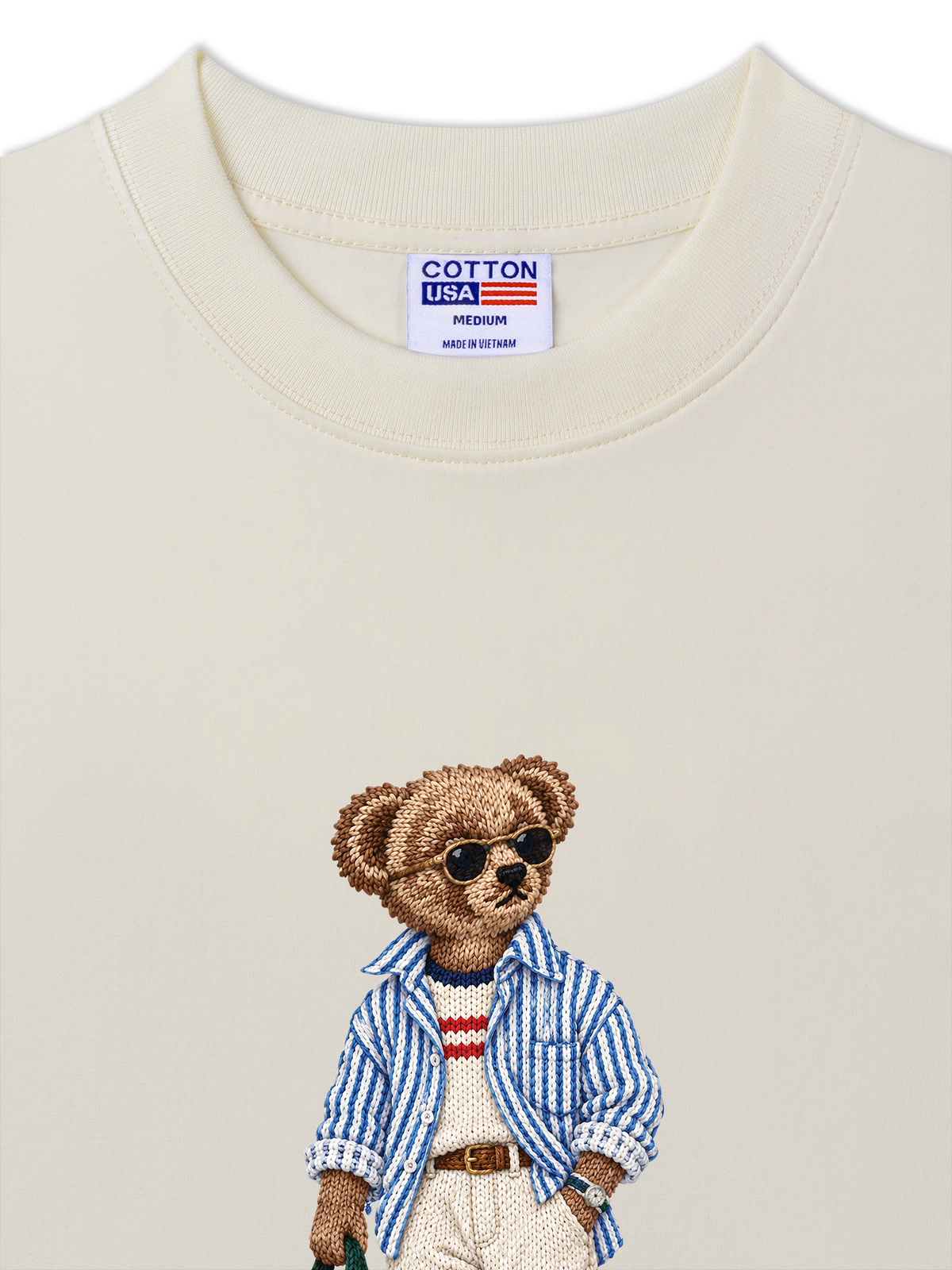 Áo Thun Relaxed Fit Bear Quiet Luxury
