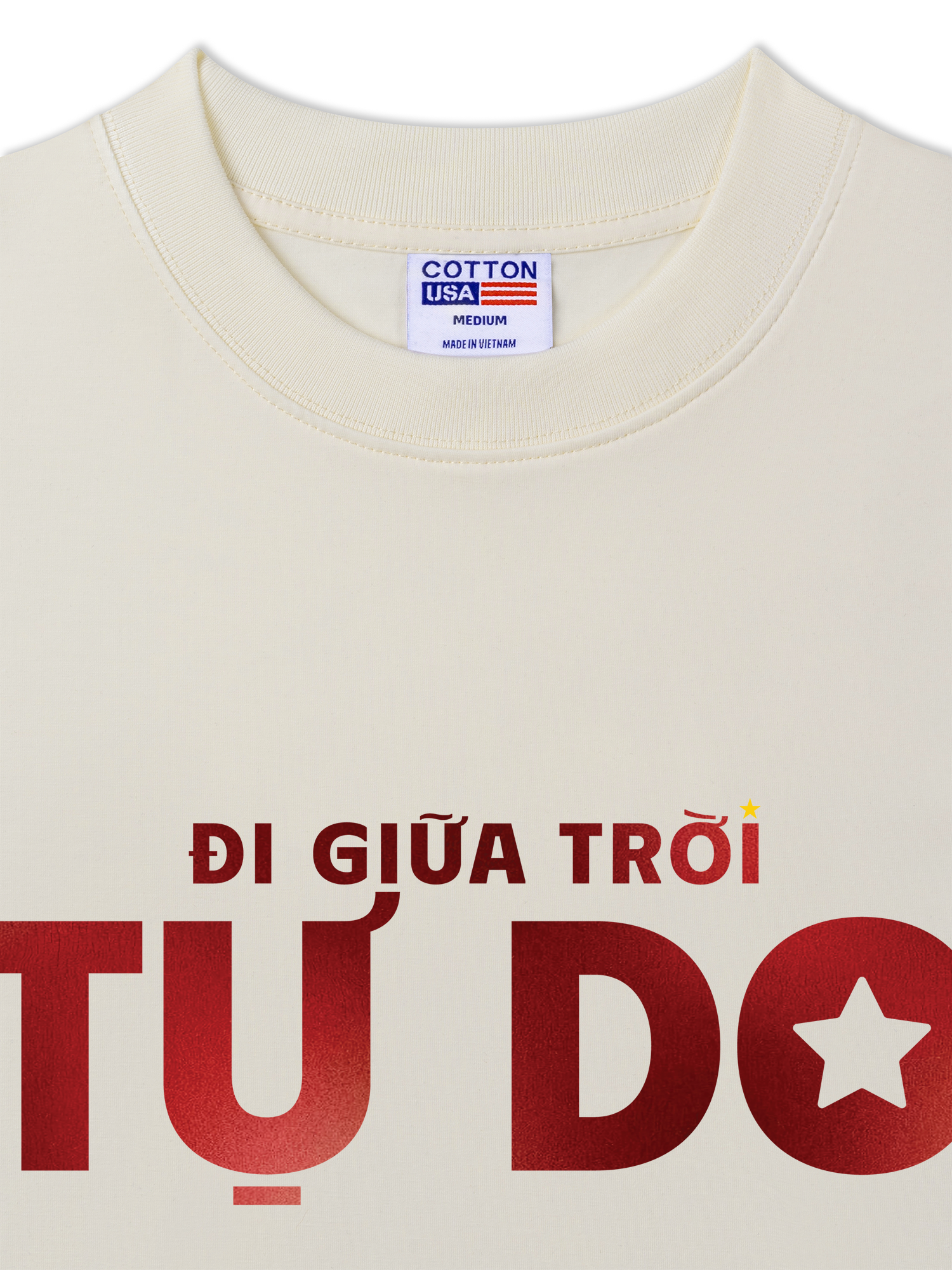 Áo Thun Relaxed Fit Đi Giữa Trời Tự Do
