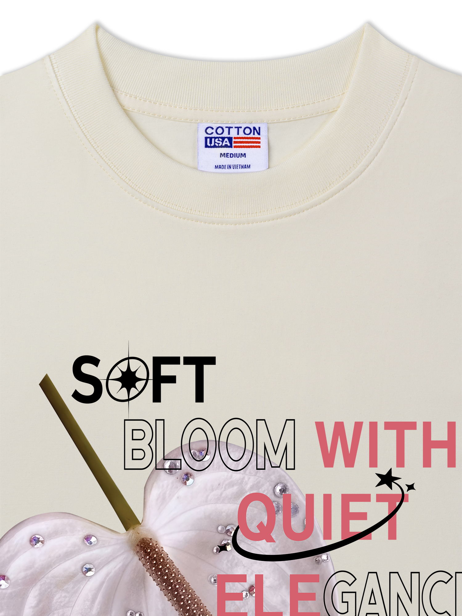 Áo Thun Relaxed Fit Bling Soft Bloom