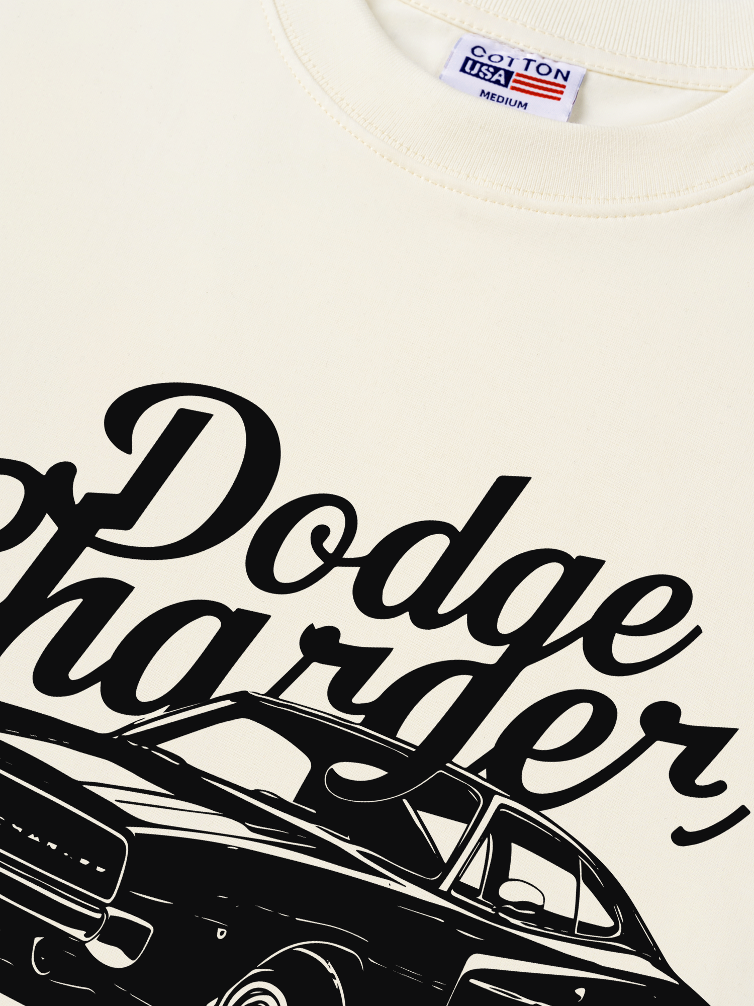 Áo Thun Relaxed Fit Dodge Charger The Road Belongs to Us