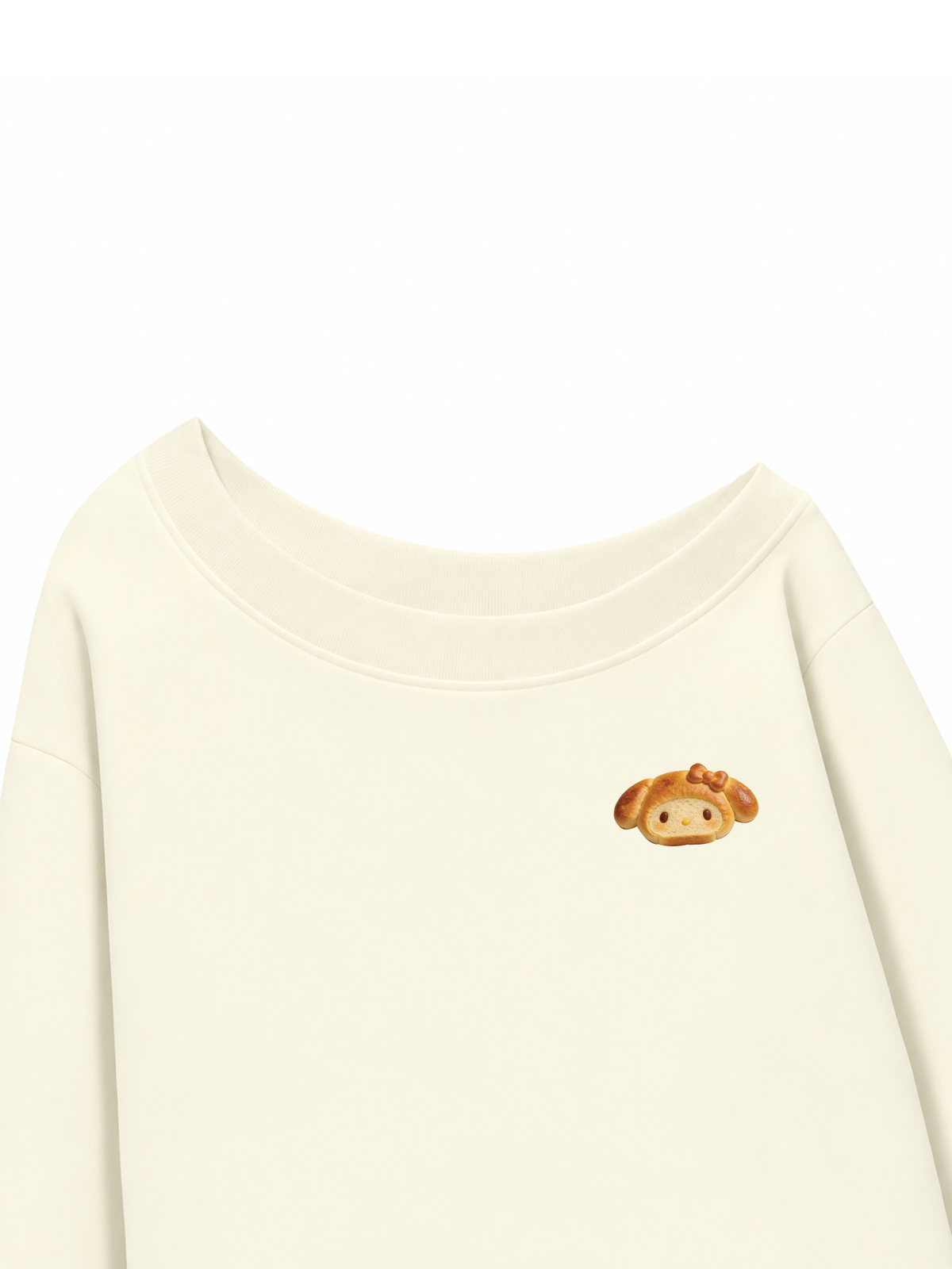 Áo Sweater Lệch Vai Nỉ Hai Da Bready Cutie