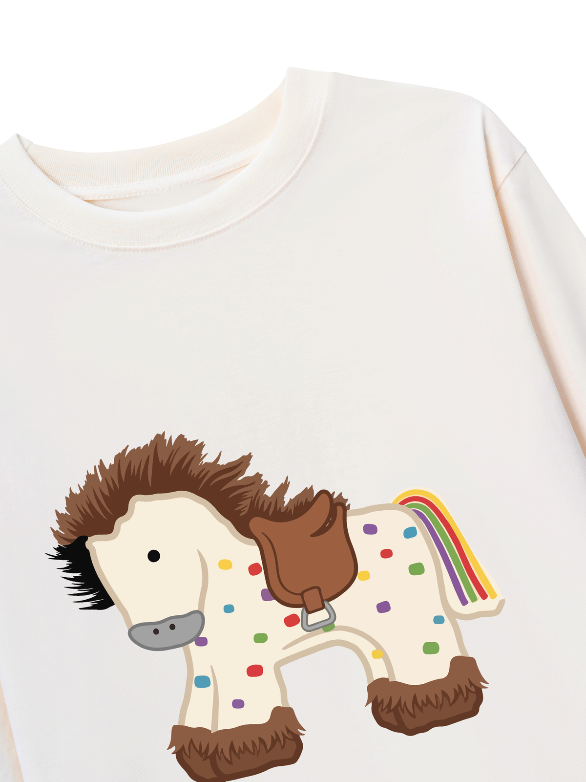 Áo Thun Dài Tay Dotty Mood Rainbow Tail Pony