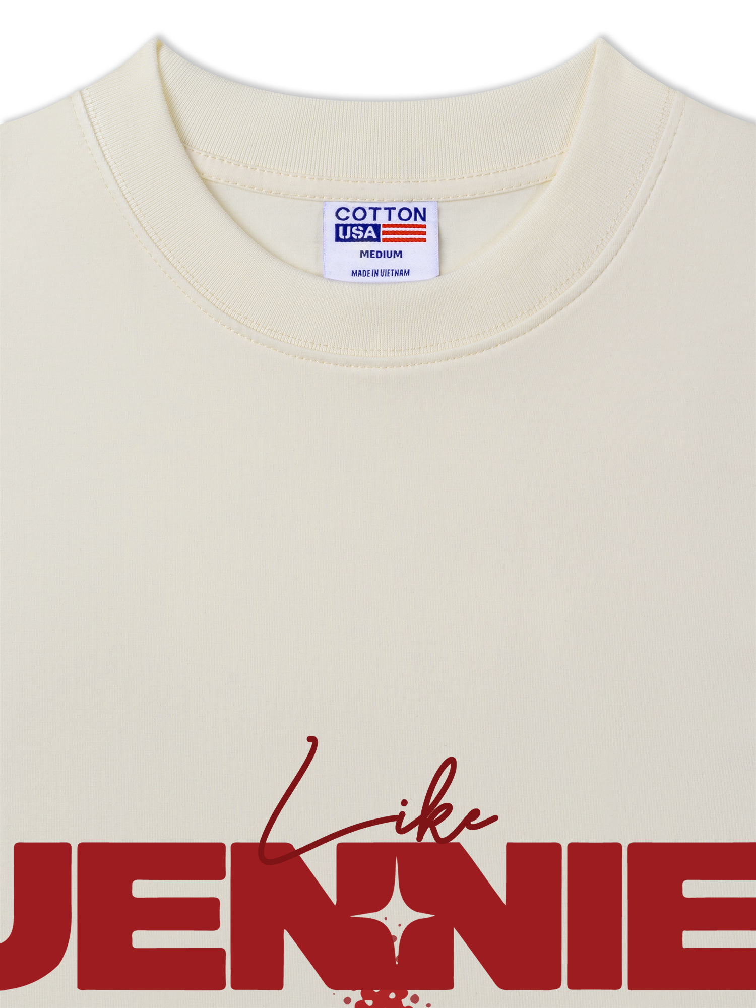 Áo Thun Relaxed Fit Black Pink Like Jenie