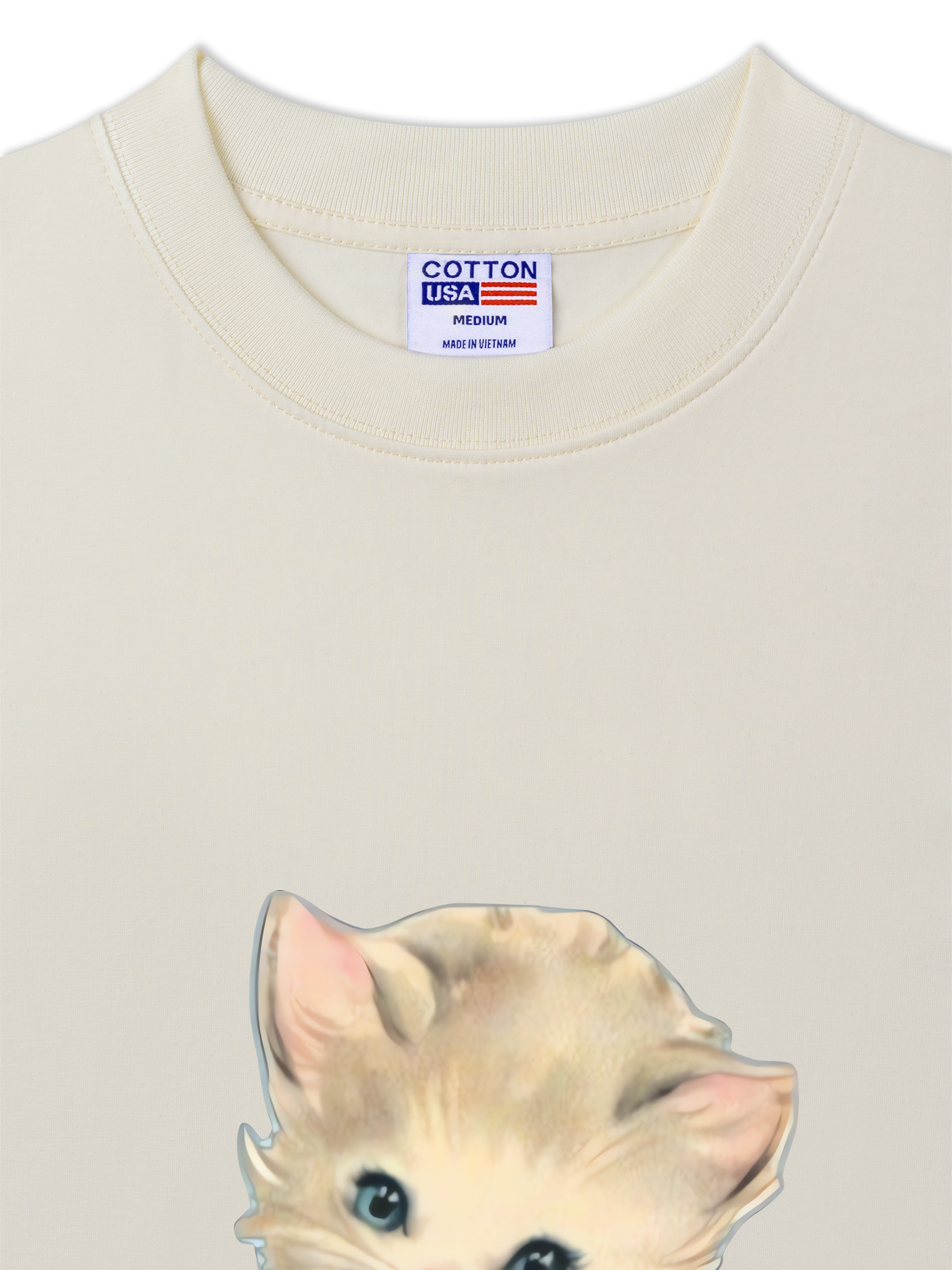 Áo Thun Relaxed Fit Soft Paw Blue Bow