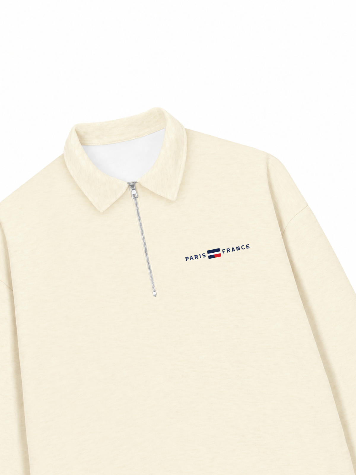 Áo Sweater Polo Nỉ Hai Da City Paris France