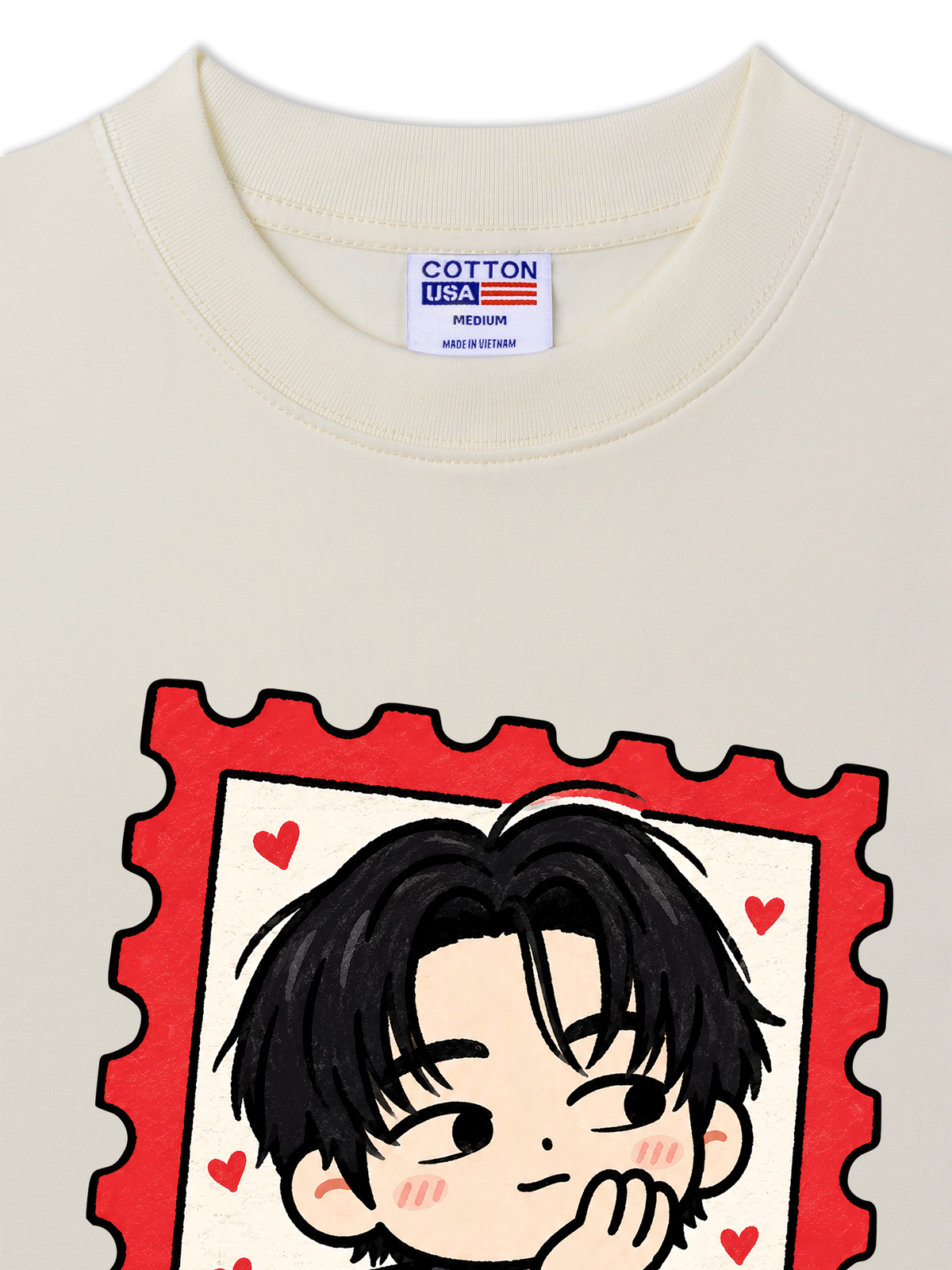 Áo Thun Relaxed Fit Teahyung Chibi