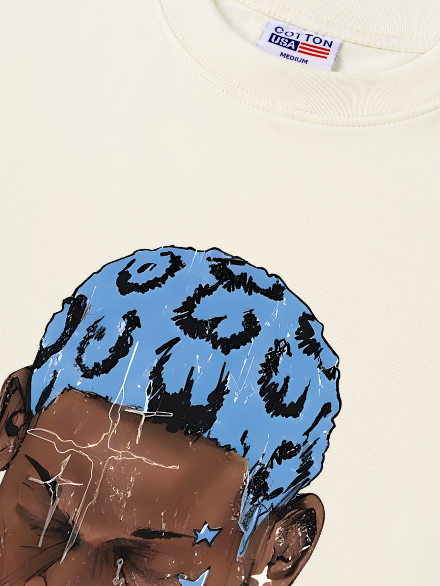 Áo Thun Relaxed Fit Rapper  Rodman Bad As I Wanna Be