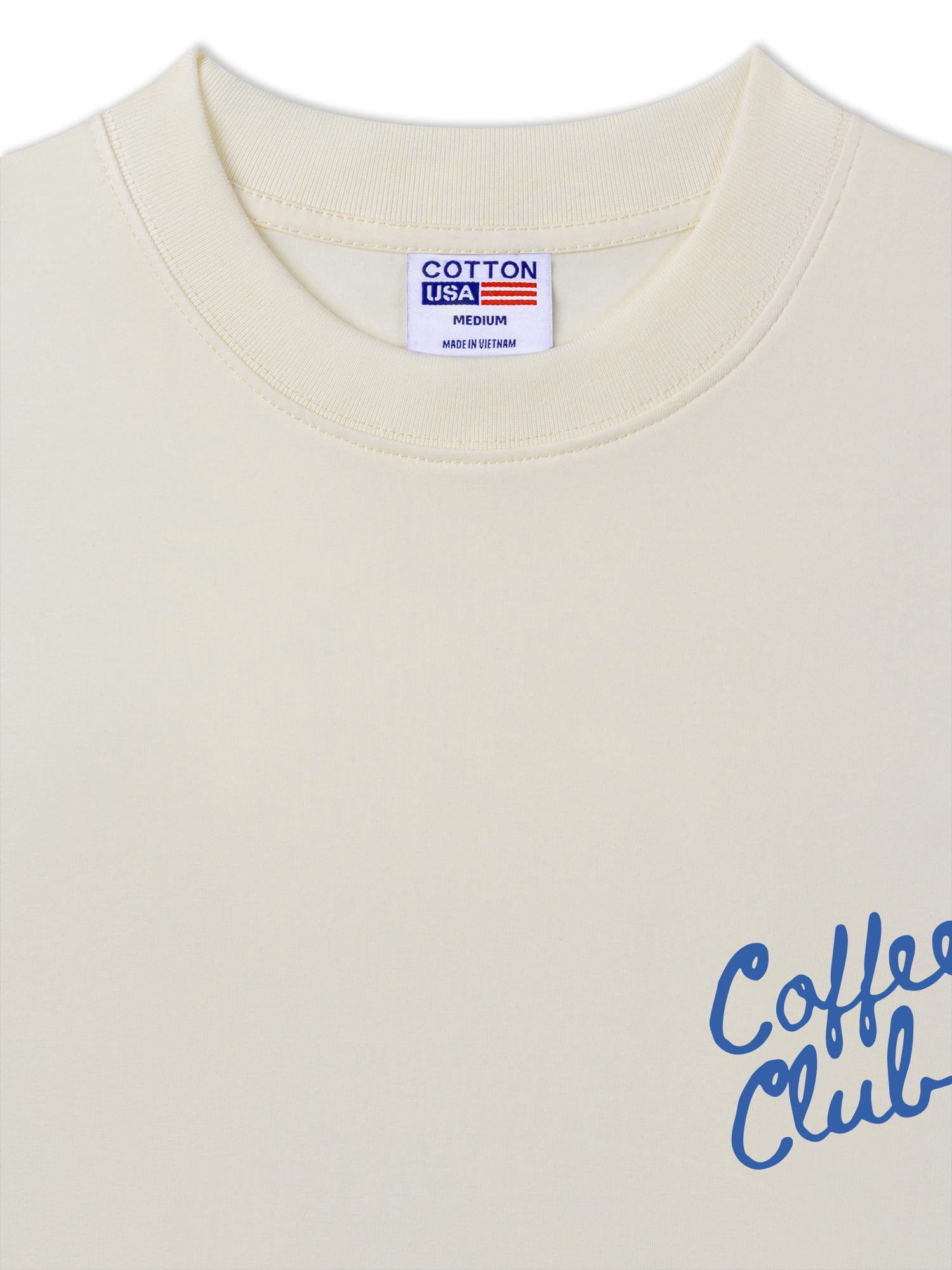 Áo Thun Relaxed Fit Coffee Club Blue