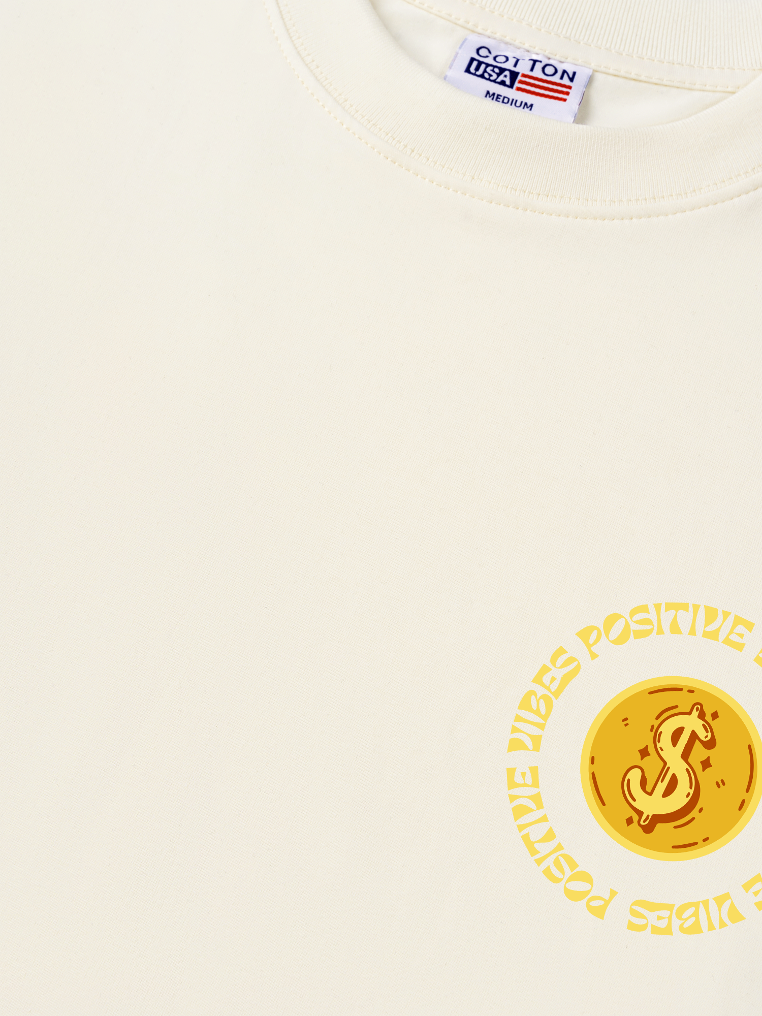 Áo Thun Relaxed Fit Money Positive Vibe