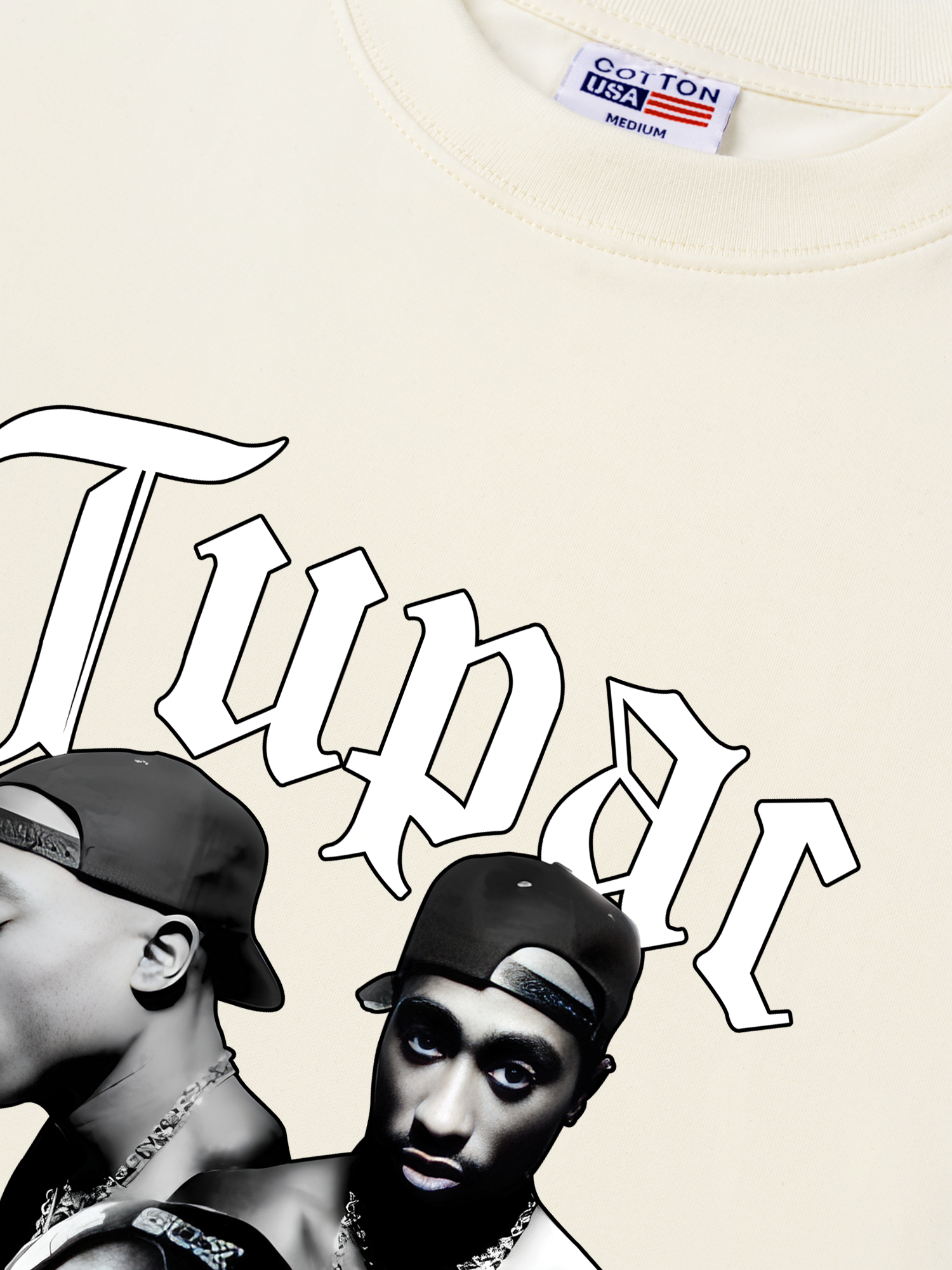 Áo Thun Relaxed Fit Rapper Tuppac All Eyes OIn Me