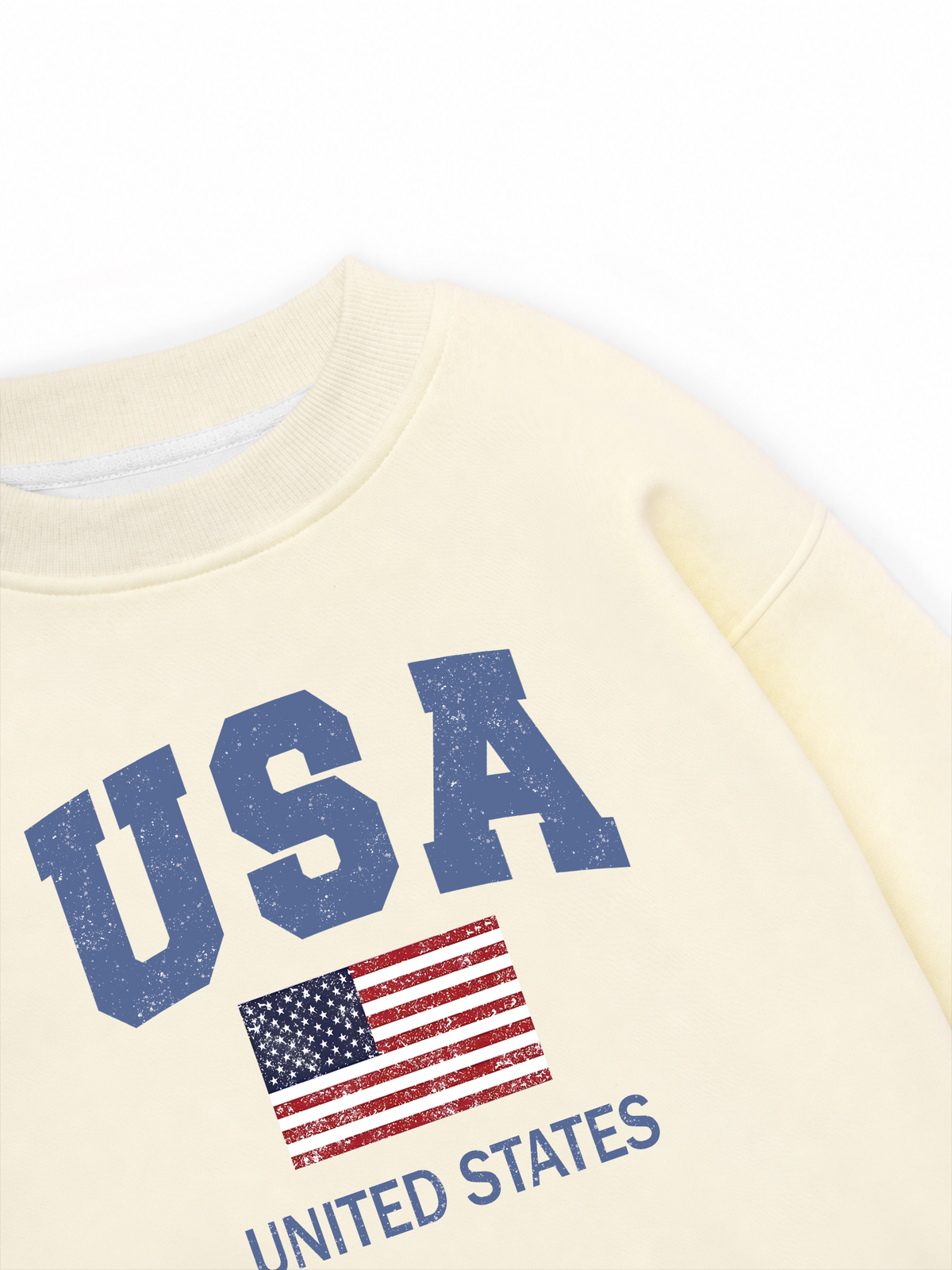 Áo Sweater Nỉ Hai Da  USA Vintage United State
