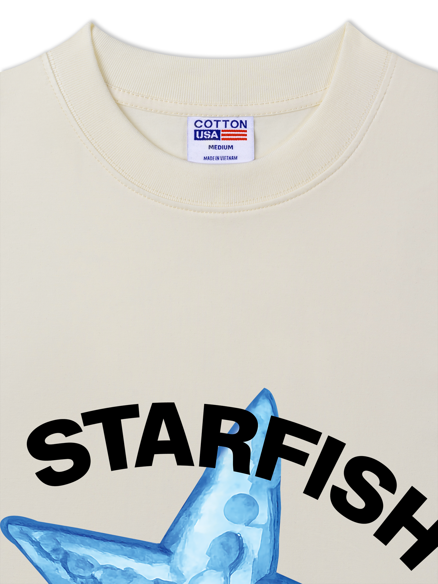 Áo Thun Relaxed Fit Tropical Bing Blue Starfish