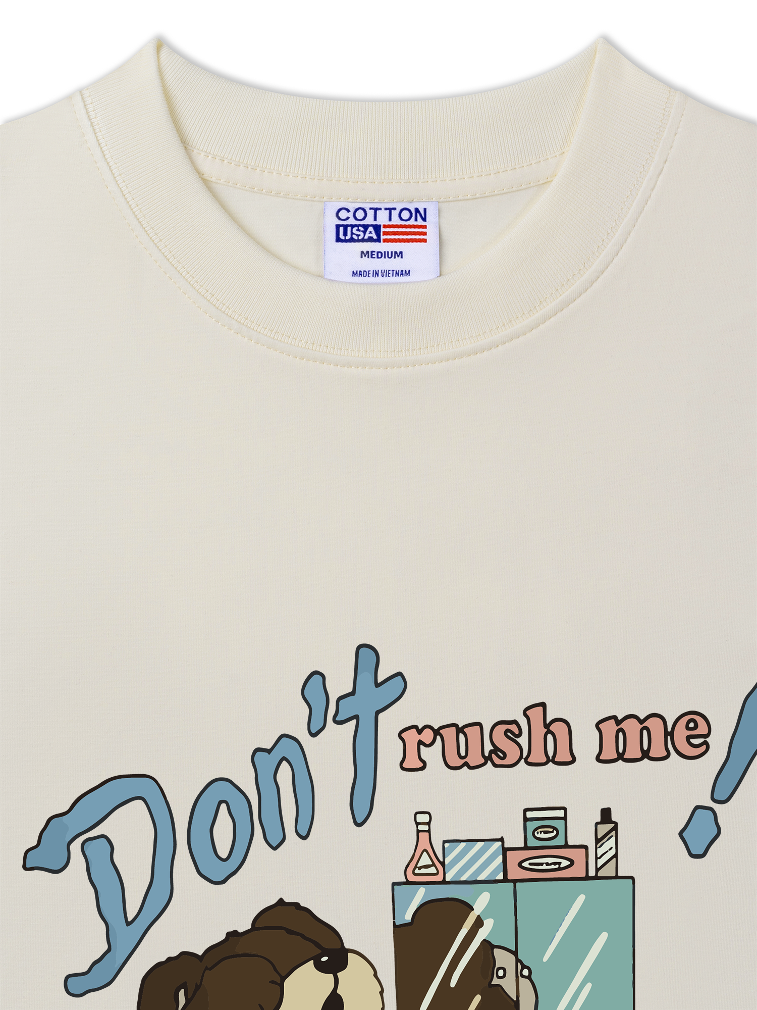 Áo Thun Relaxed Fit Soft Paw Don't Rush Me