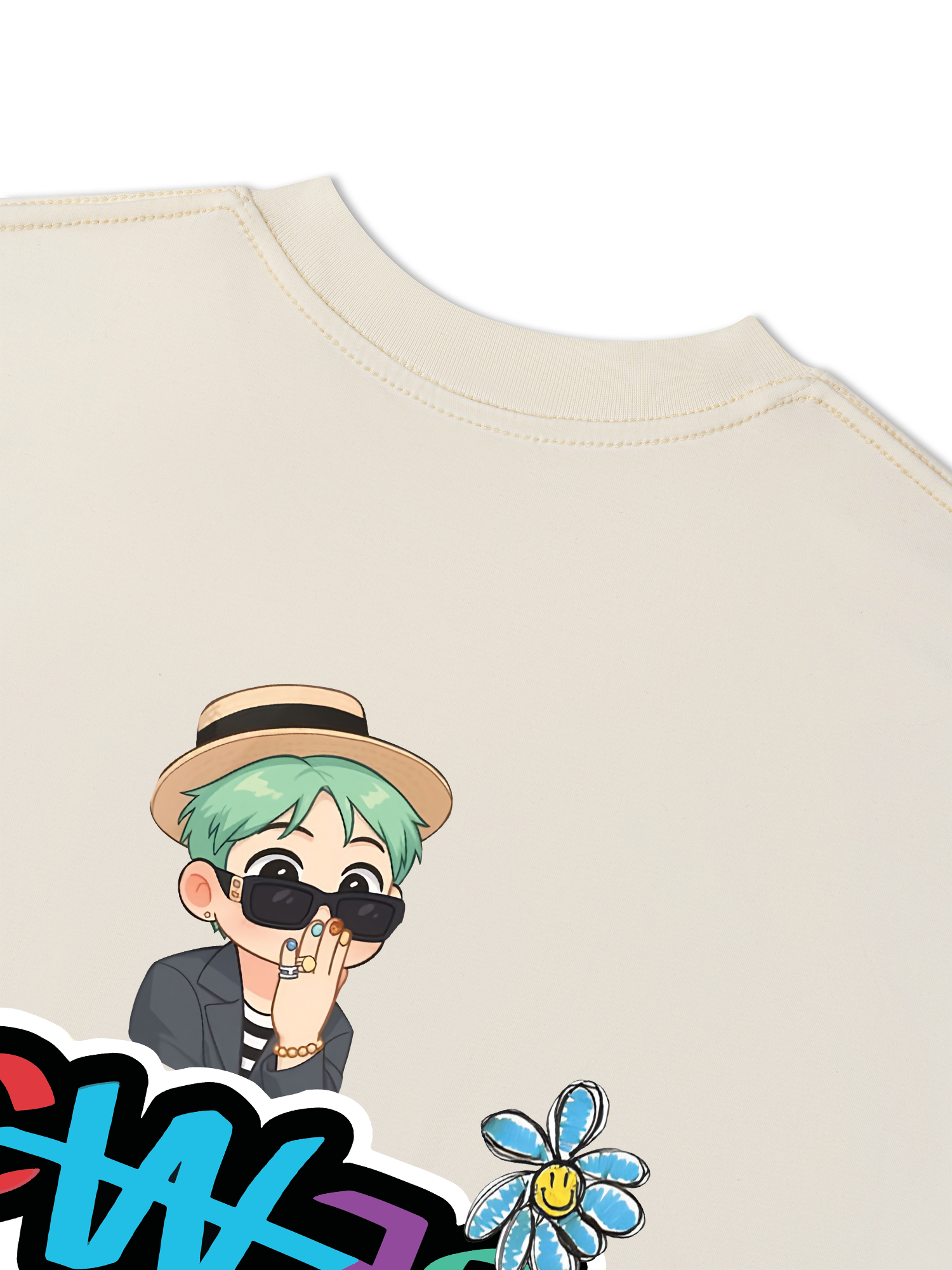 Áo Thun Relaxed Fit Idol G Dragon Chibi I Love GD