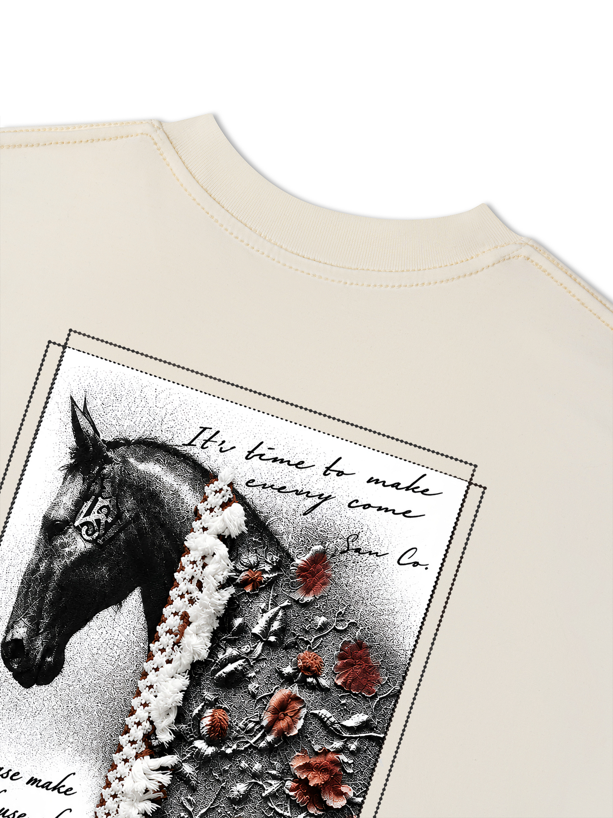 Áo Thun Relaxed Fit  Floral Horse