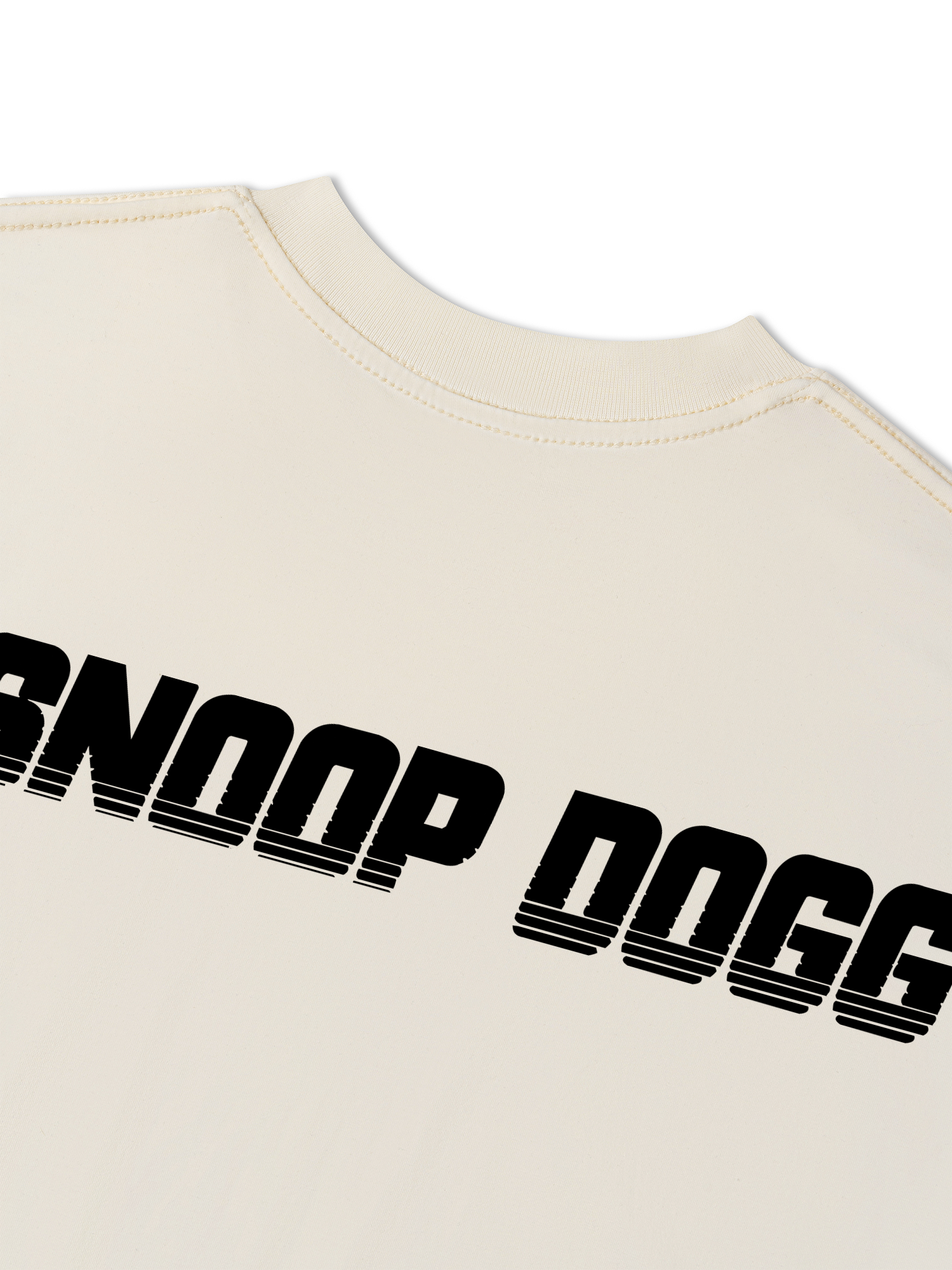 Áo Thun Relaxed Fit Rapper Black And White Snoop Dog