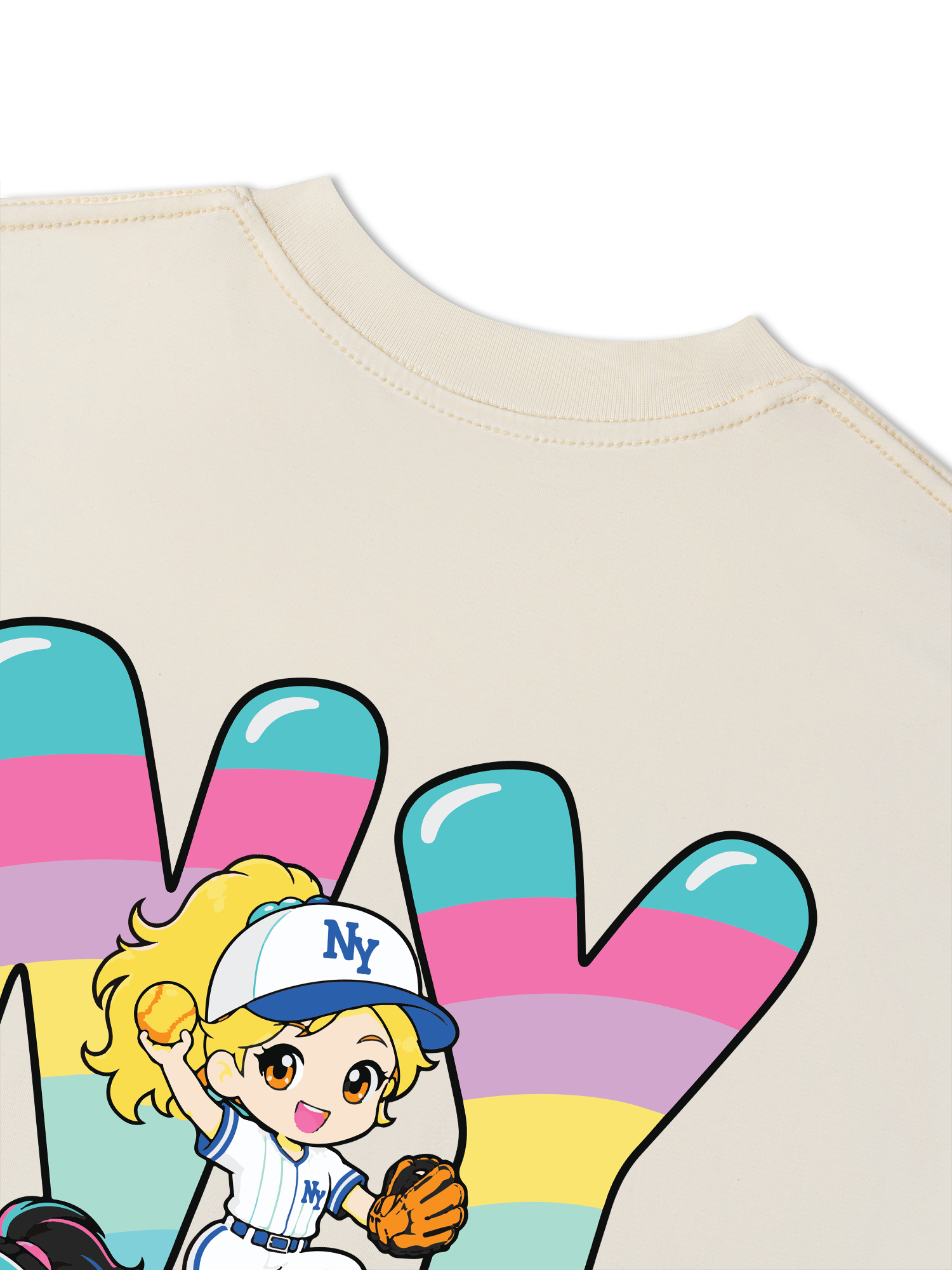Áo Thun Relaxed Fit  Baseball Dream Girls NY