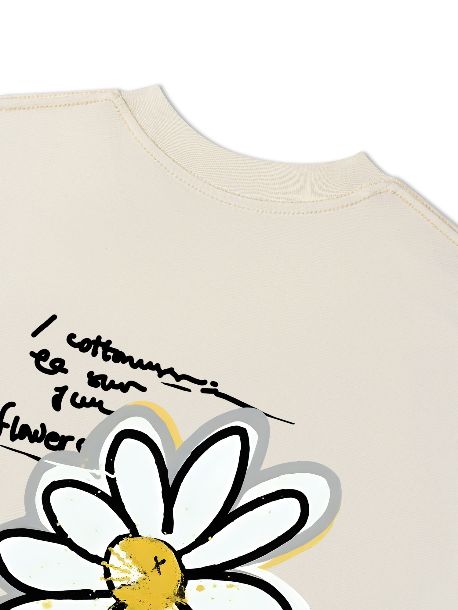 Áo Thun Relaxed Fit Floral Daisy Flower