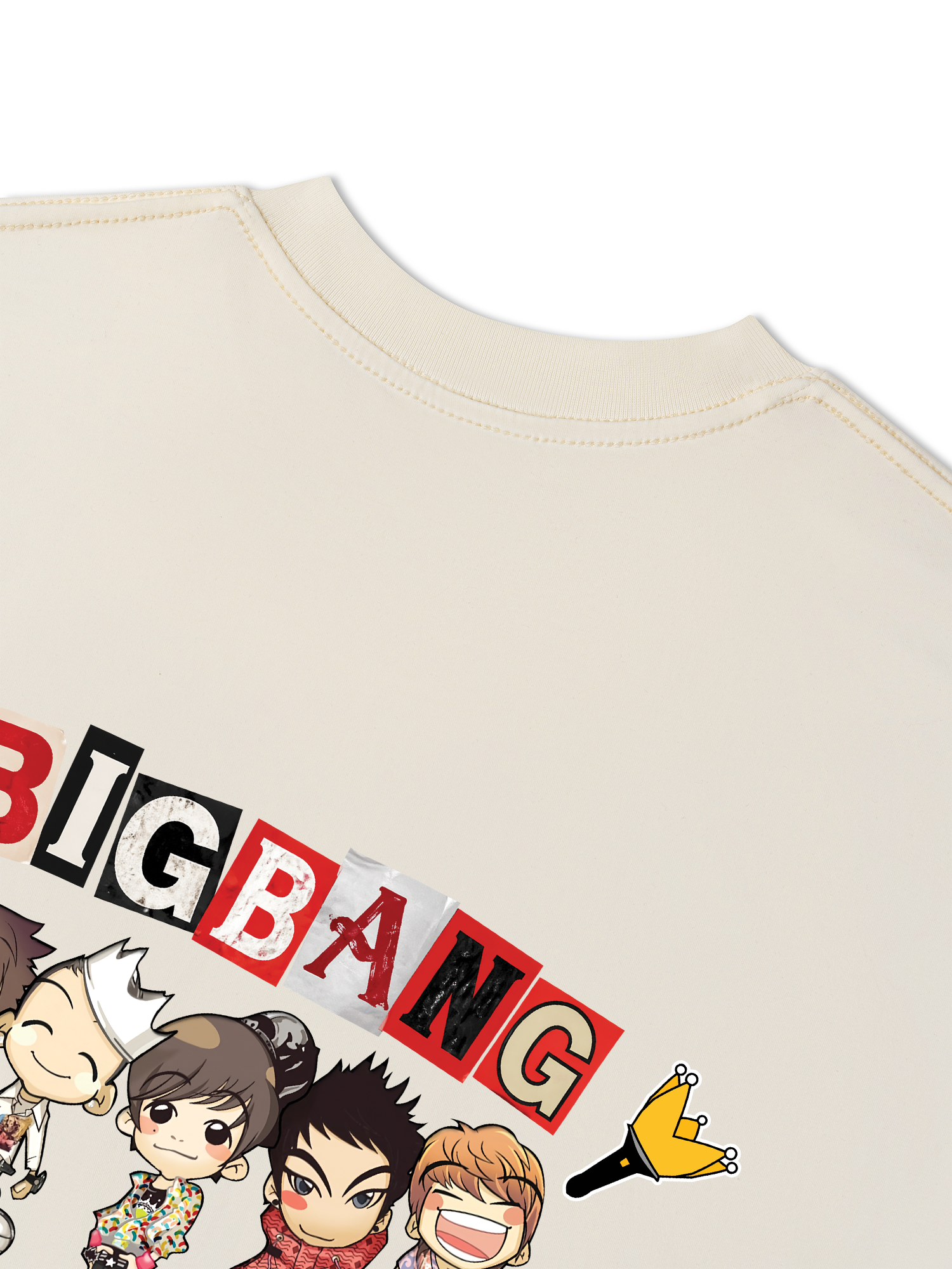 Áo Thun Relaxed Fit Idol Big Bang Futuristic Chrome Graphic Tee