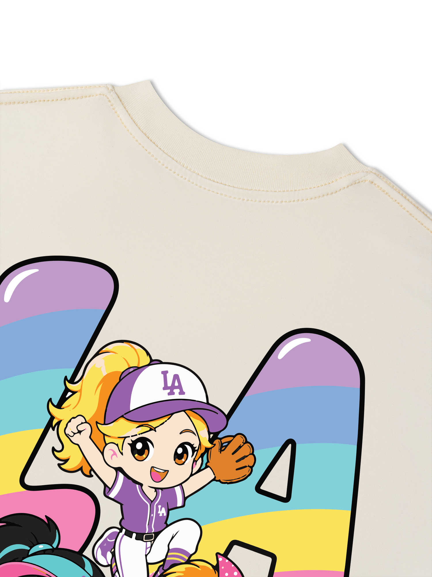 Áo Thun Relaxed Fit Baseball Dream Girls LA