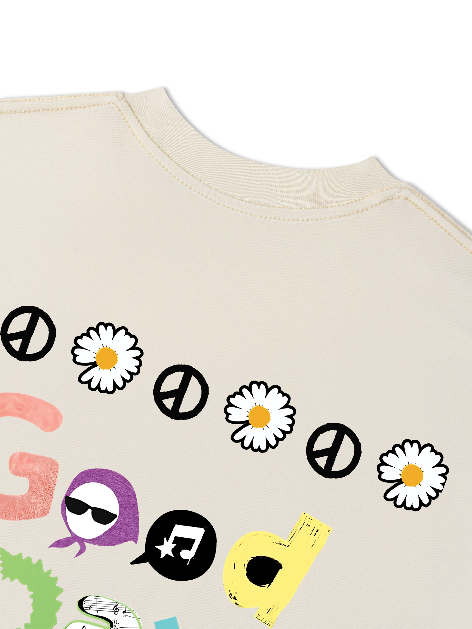 Áo Thun Relaxed Fit Idol G-Dragon Flower Peace Shirt