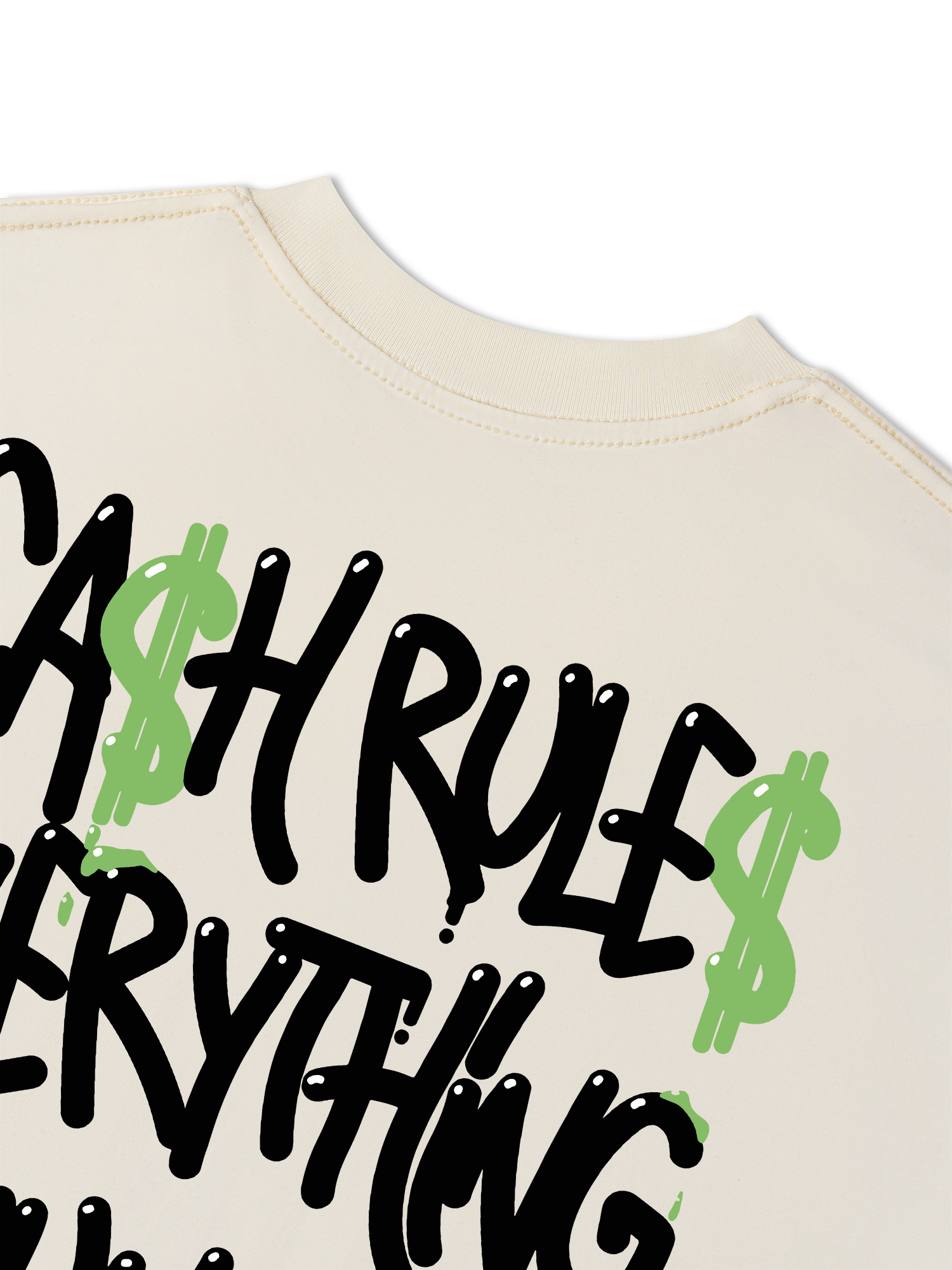 Áo Thun Relaxed Fit Money Cash Rules Everything