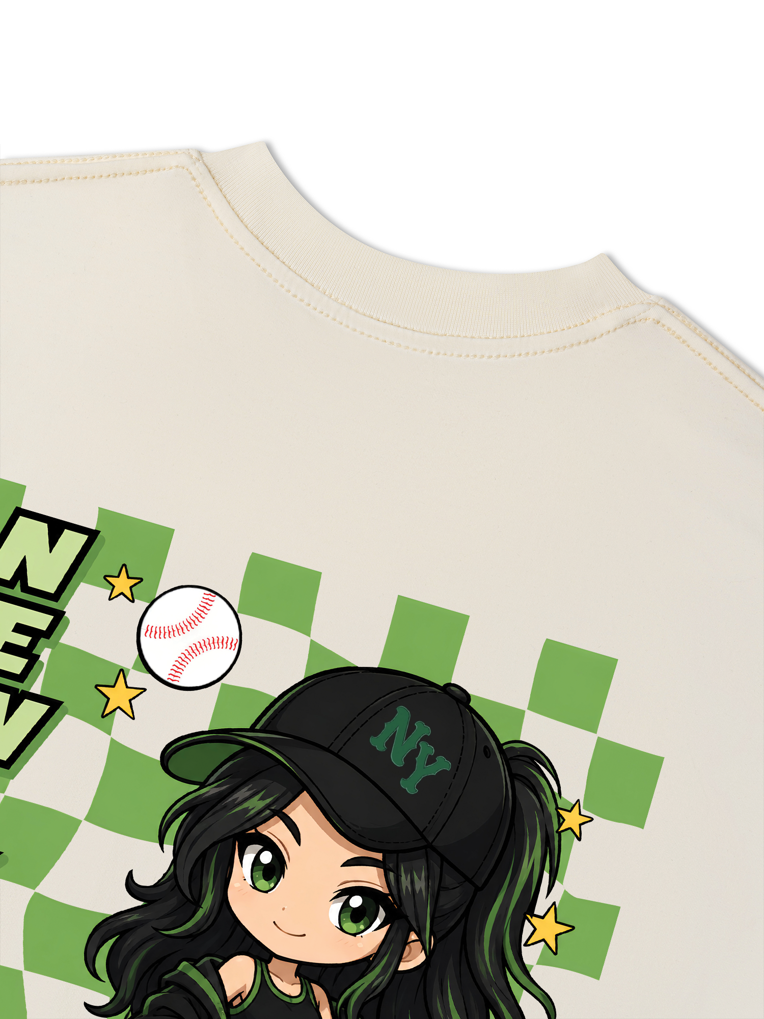 Áo Thun Relaxed Fit Baseball New York PowerGirl