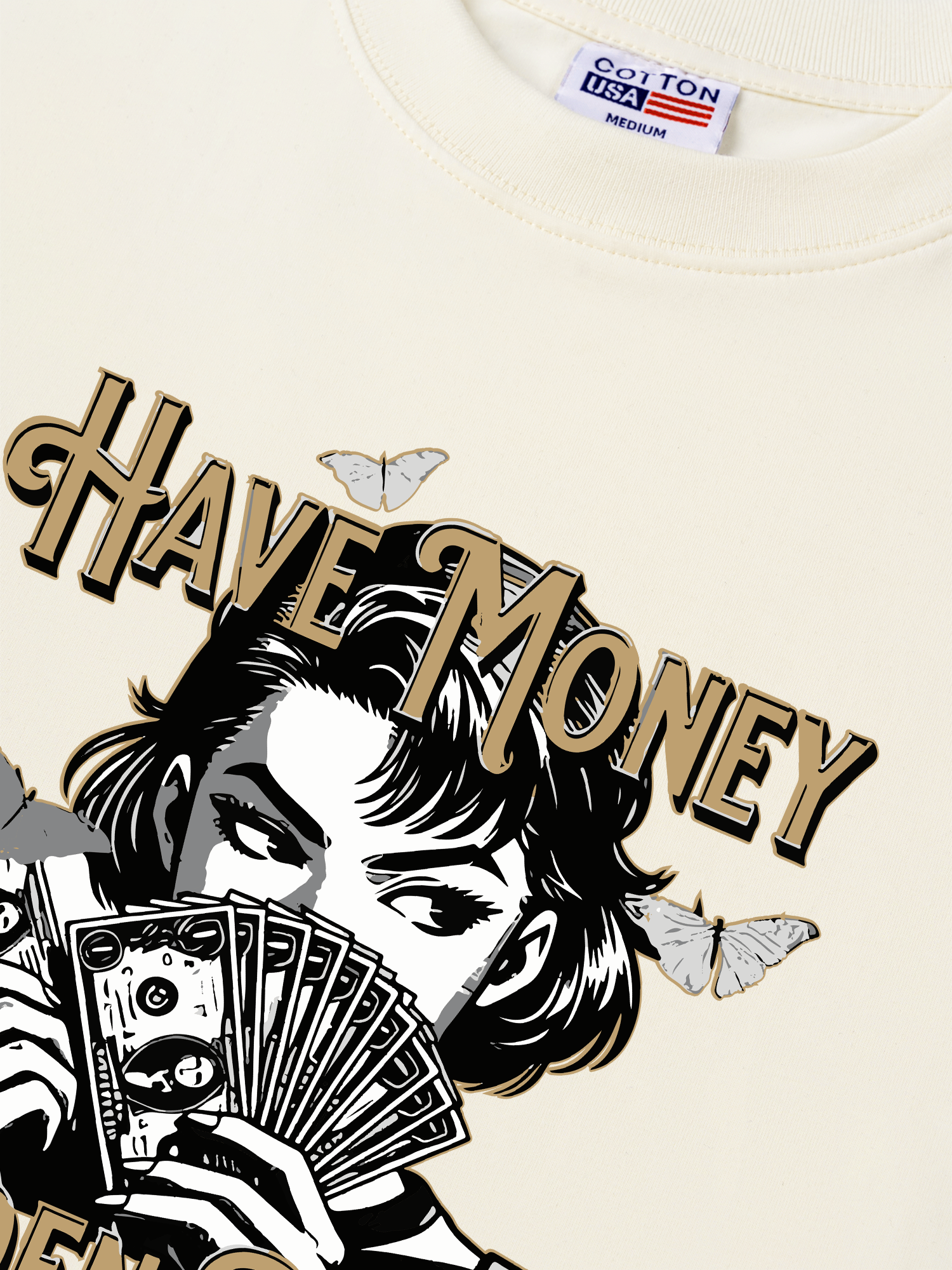 Áo Thun Relaxed Fit Money Golden Power