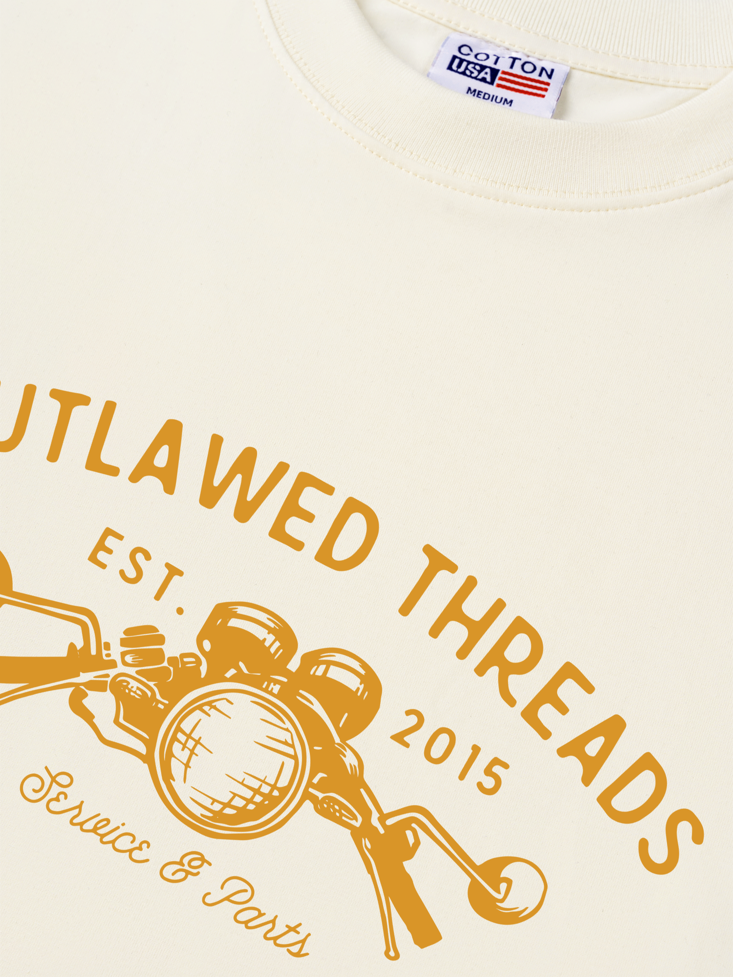 Áo Thun Relaxed Fit Motorbike Outlawed Threads