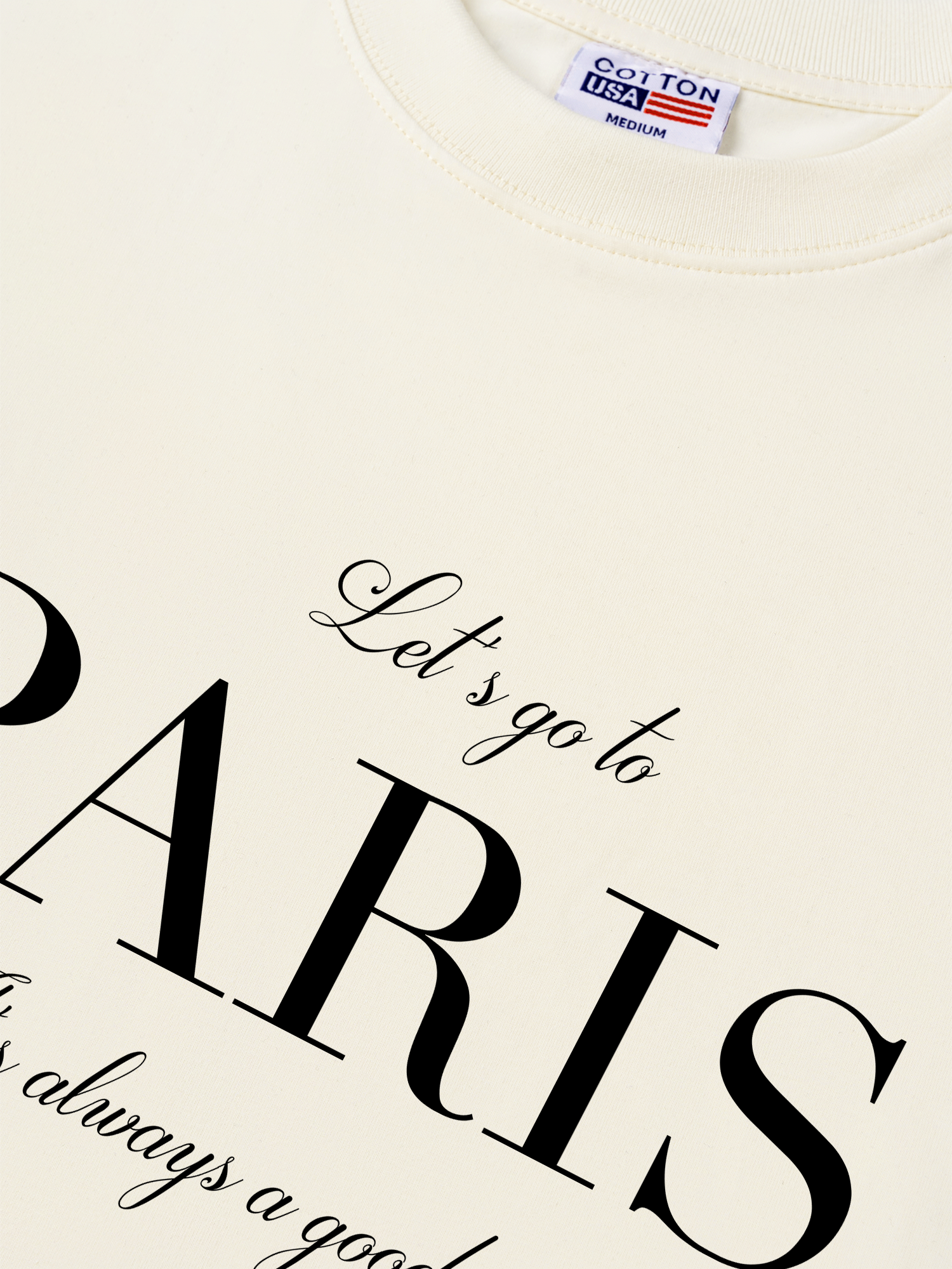 Áo Thun Relaxed Fit City Let's go to Paris