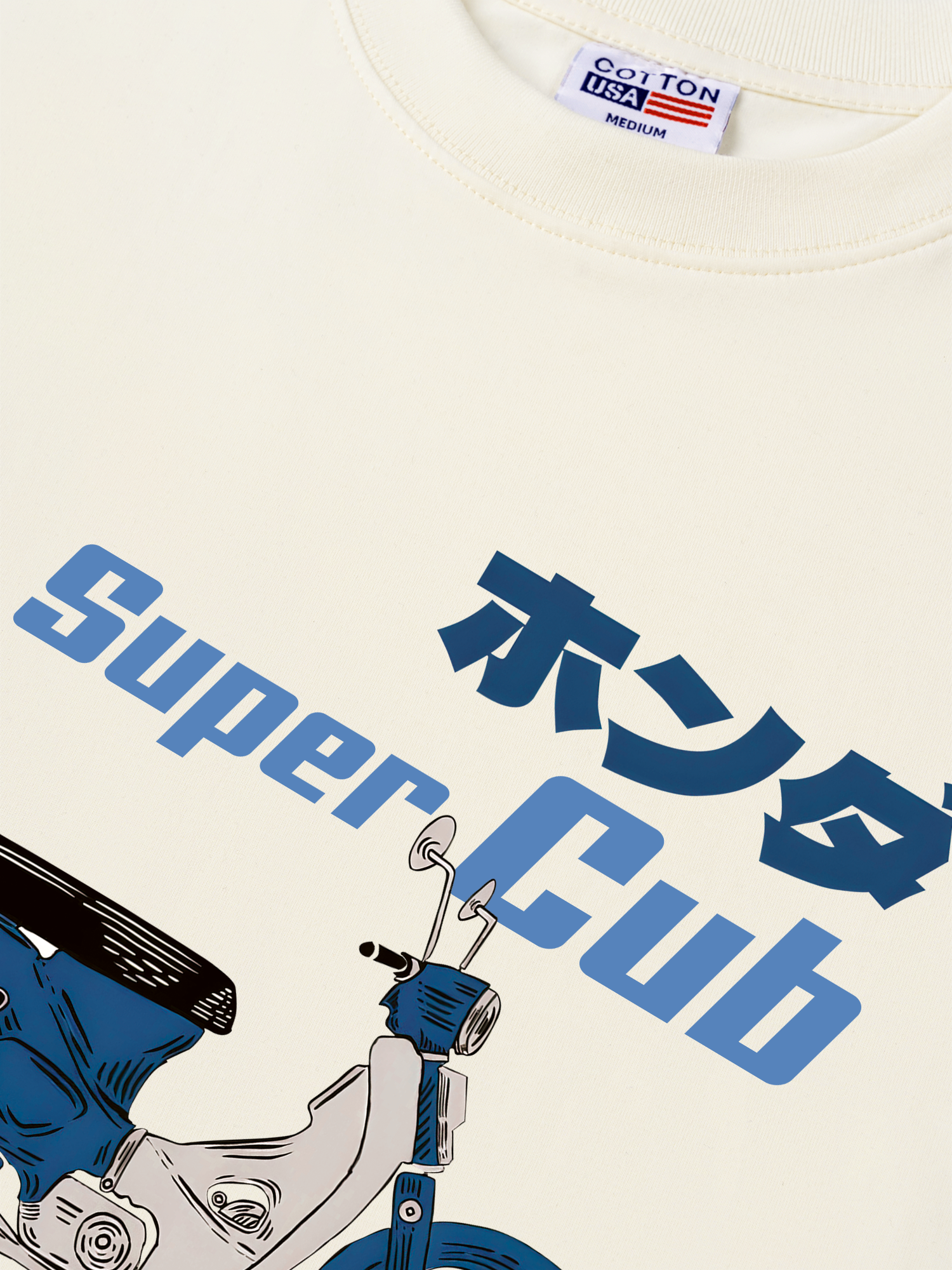 Áo Thun Relaxed Fit Motorbike Super Cub